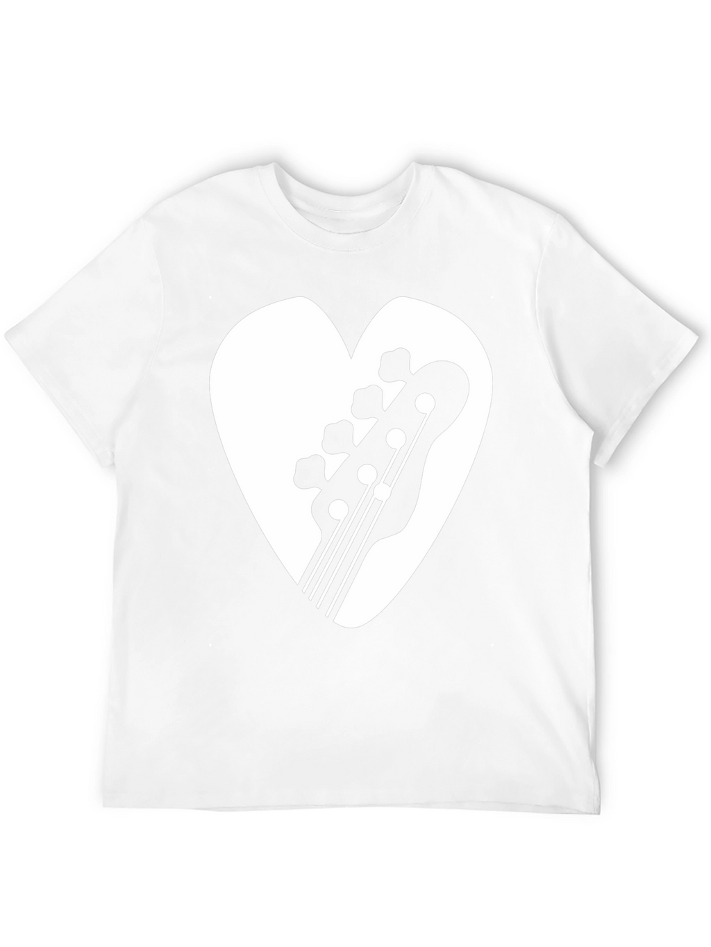 Bass Guitar Heart Graphic Tee - Musicians T-Shirt