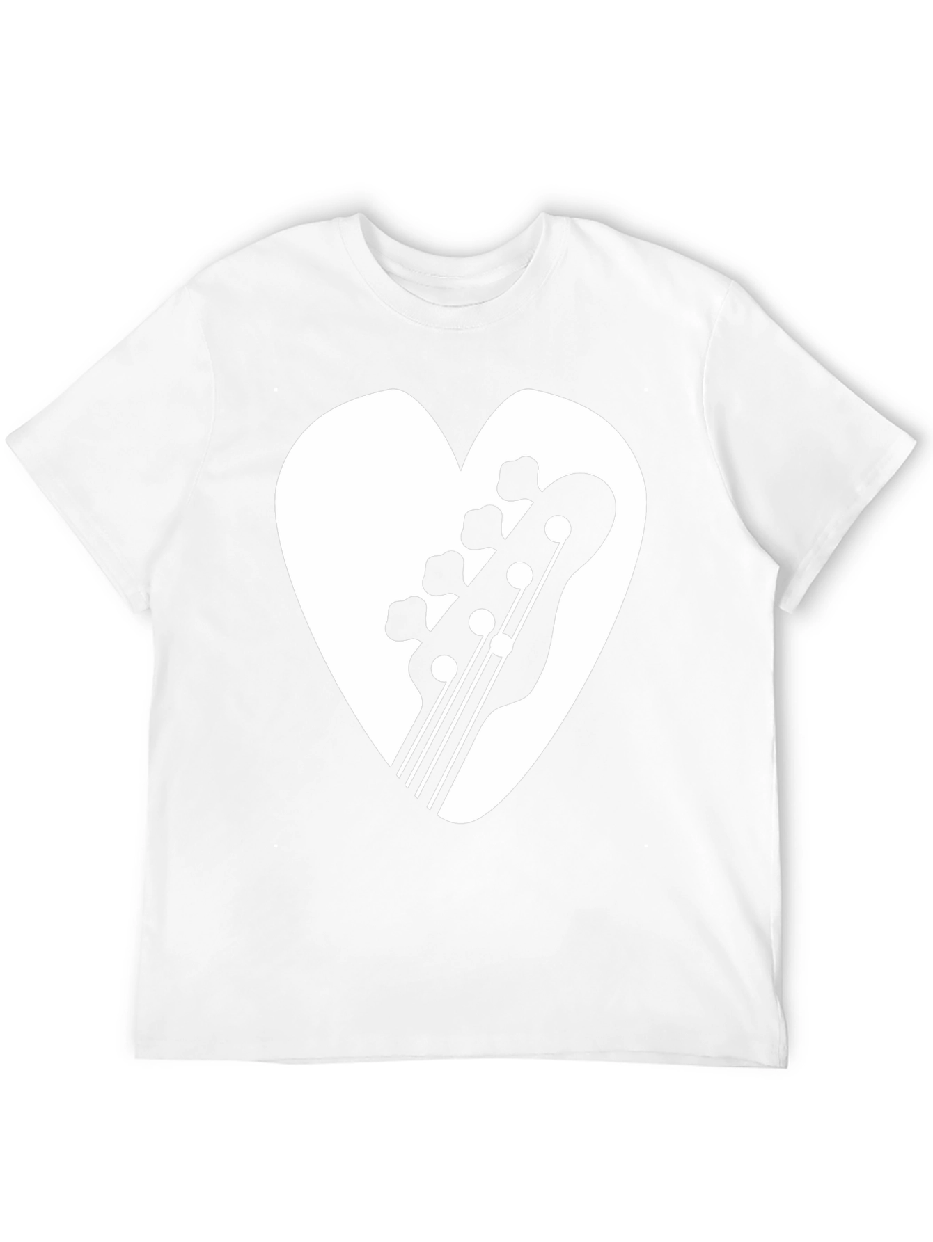 Bass Guitar Heart Graphic Tee - Musicians T-Shirt