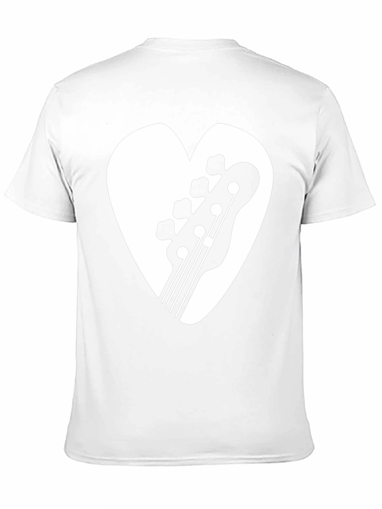 Bass Guitar Heart Graphic Tee - Musicians T-Shirt