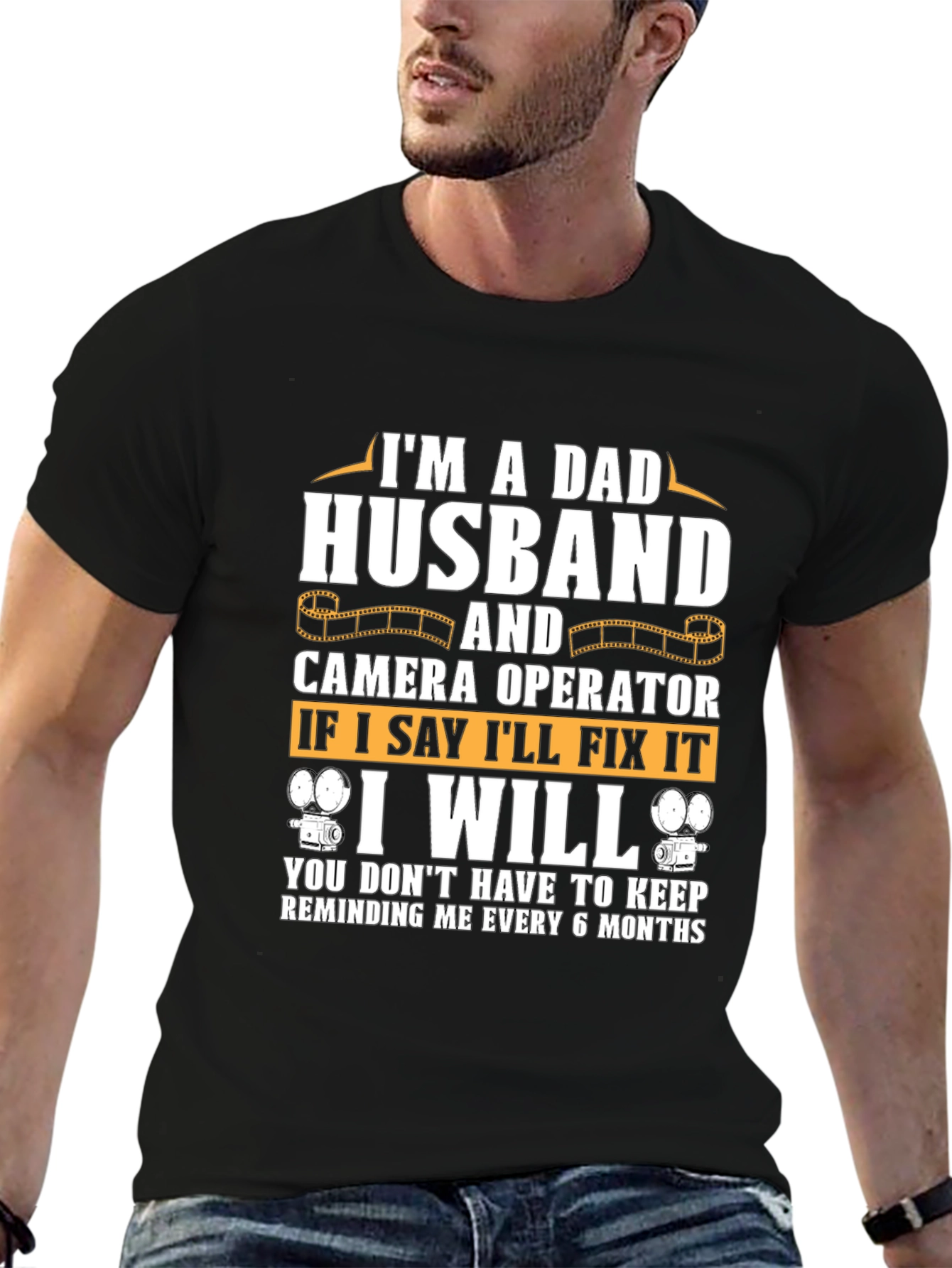 Dad Husband Camera Operator T-Shirt