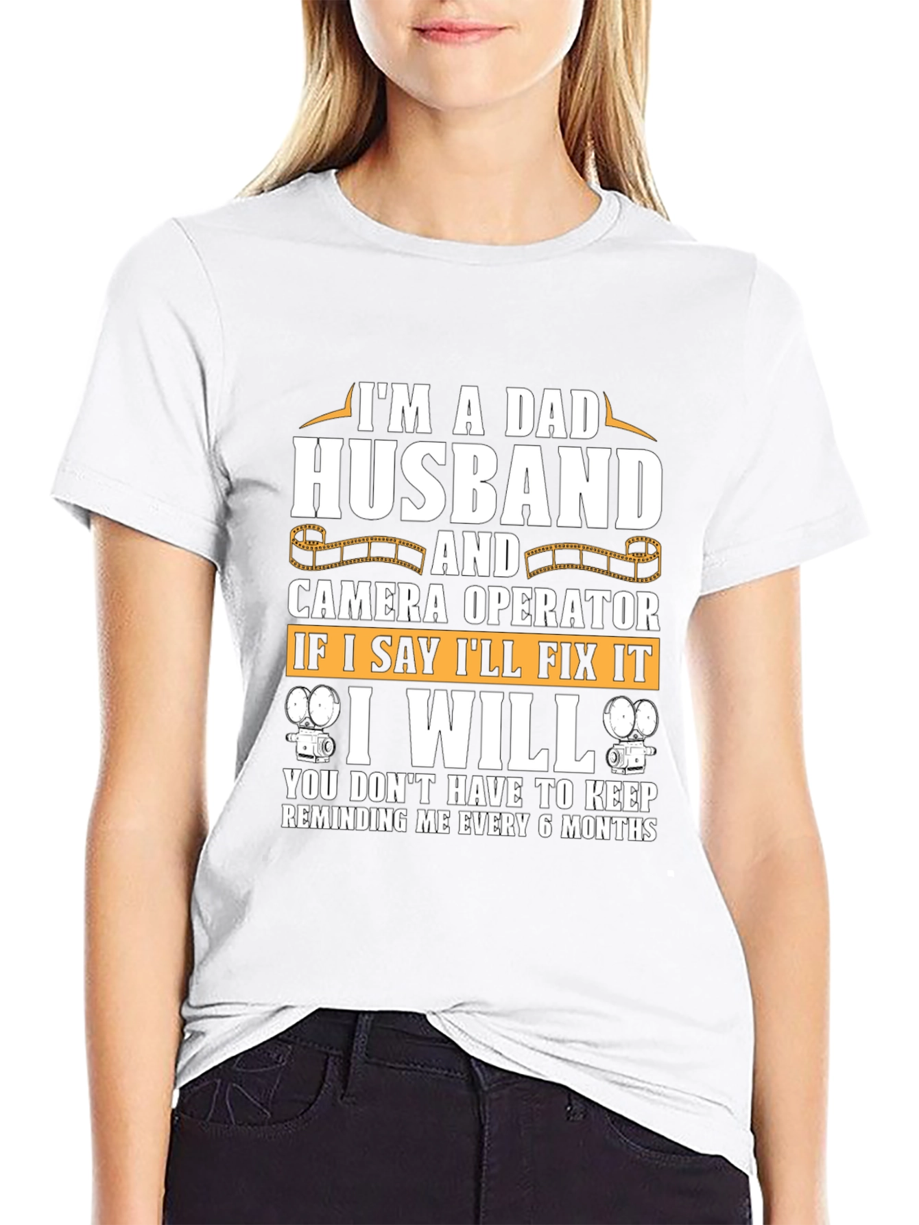Dad Husband Camera Operator T-Shirt