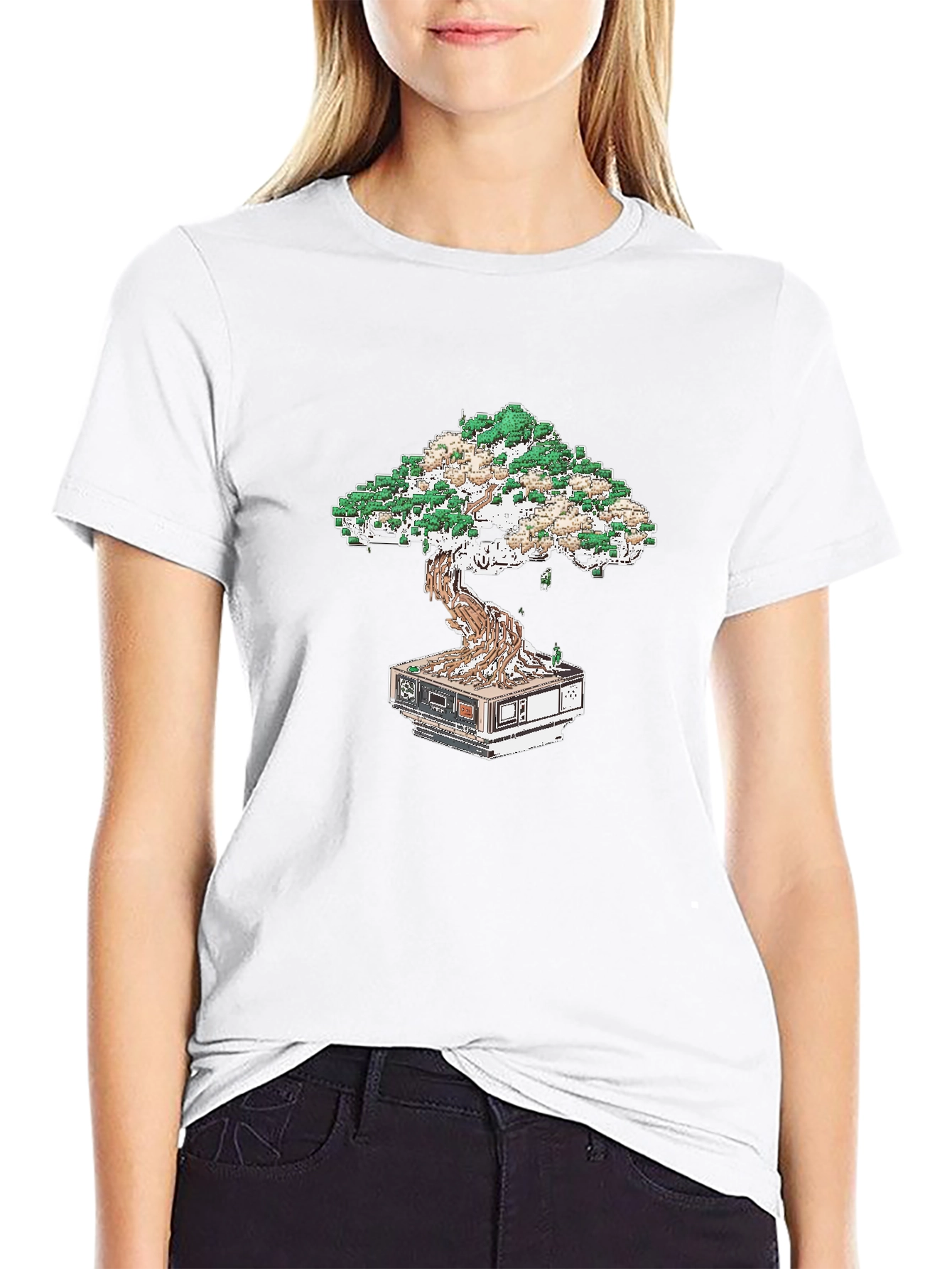 Tech Bonsai Tee: Cool Geeky Style