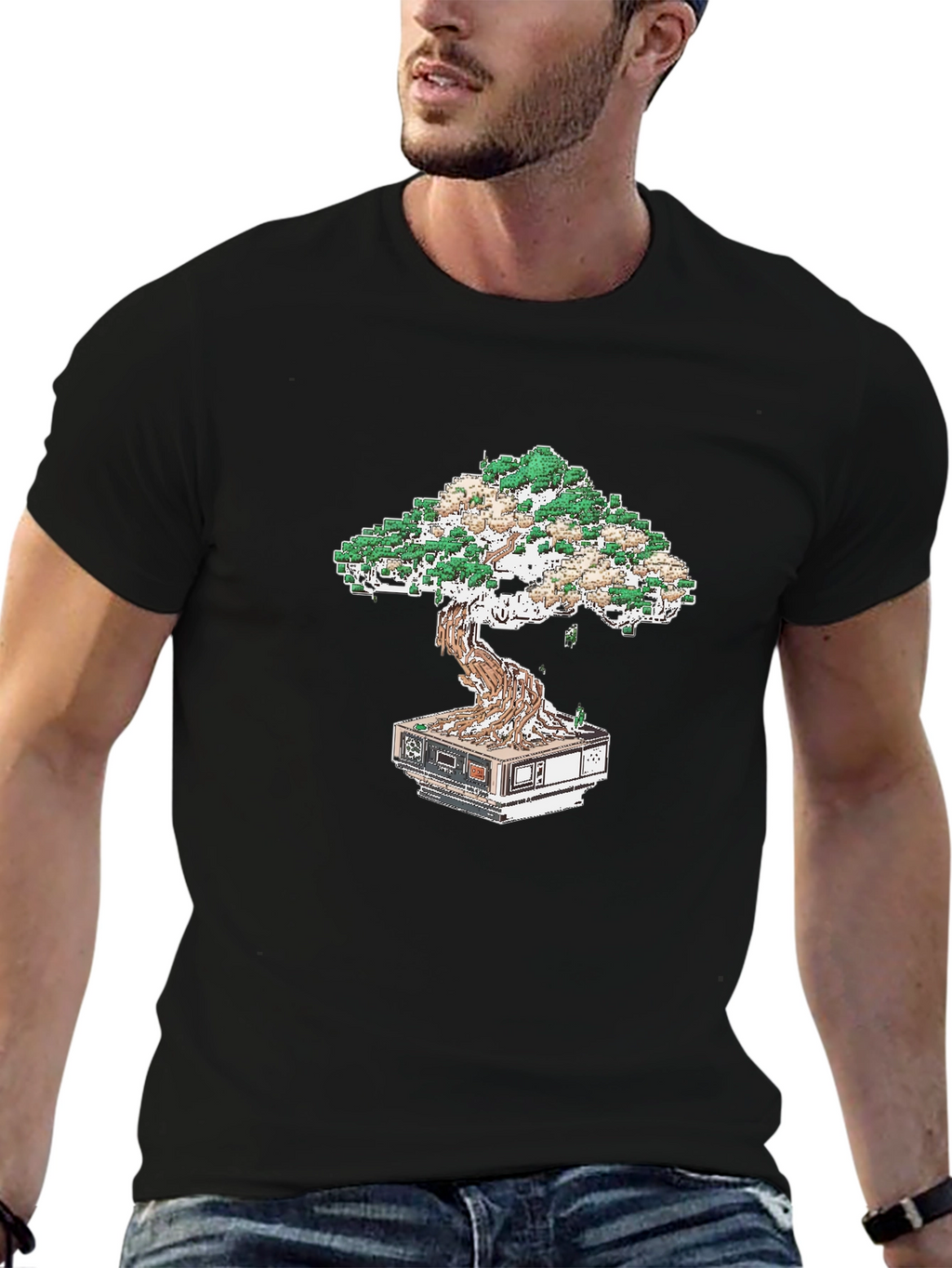 Tech Bonsai Tee: Cool Geeky Style