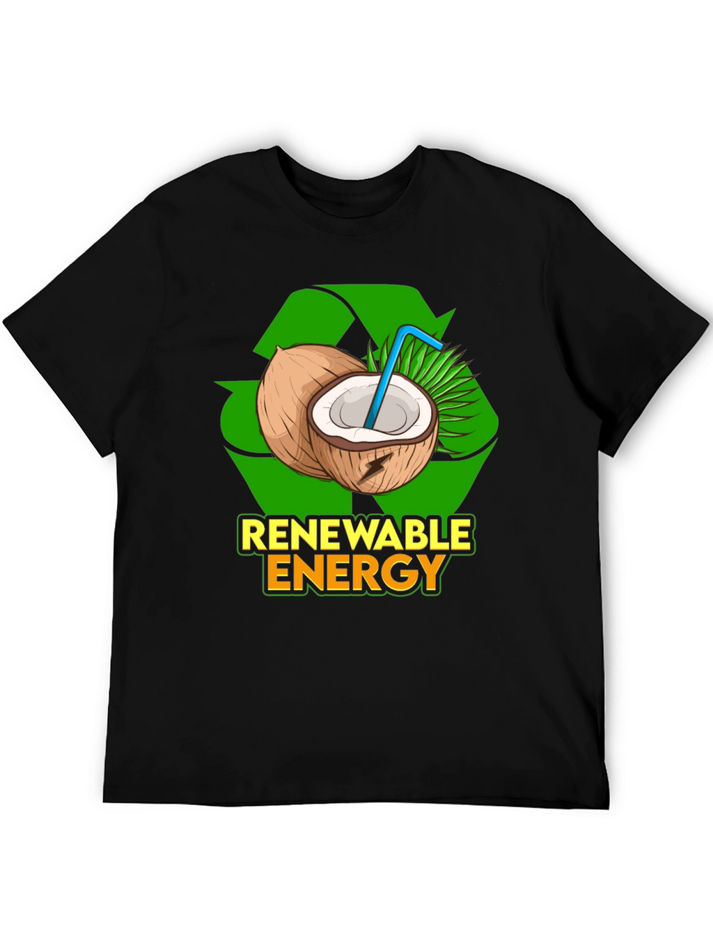 Renewable Energy Coconut T-Shirt - Eco-Friendly Design