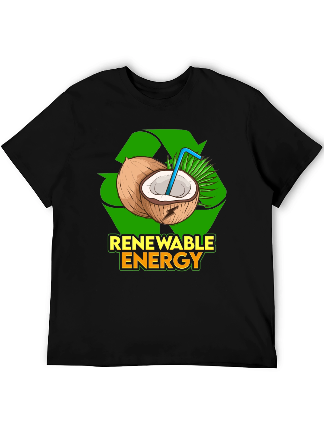 Renewable Energy Coconut T-Shirt - Eco-Friendly Design