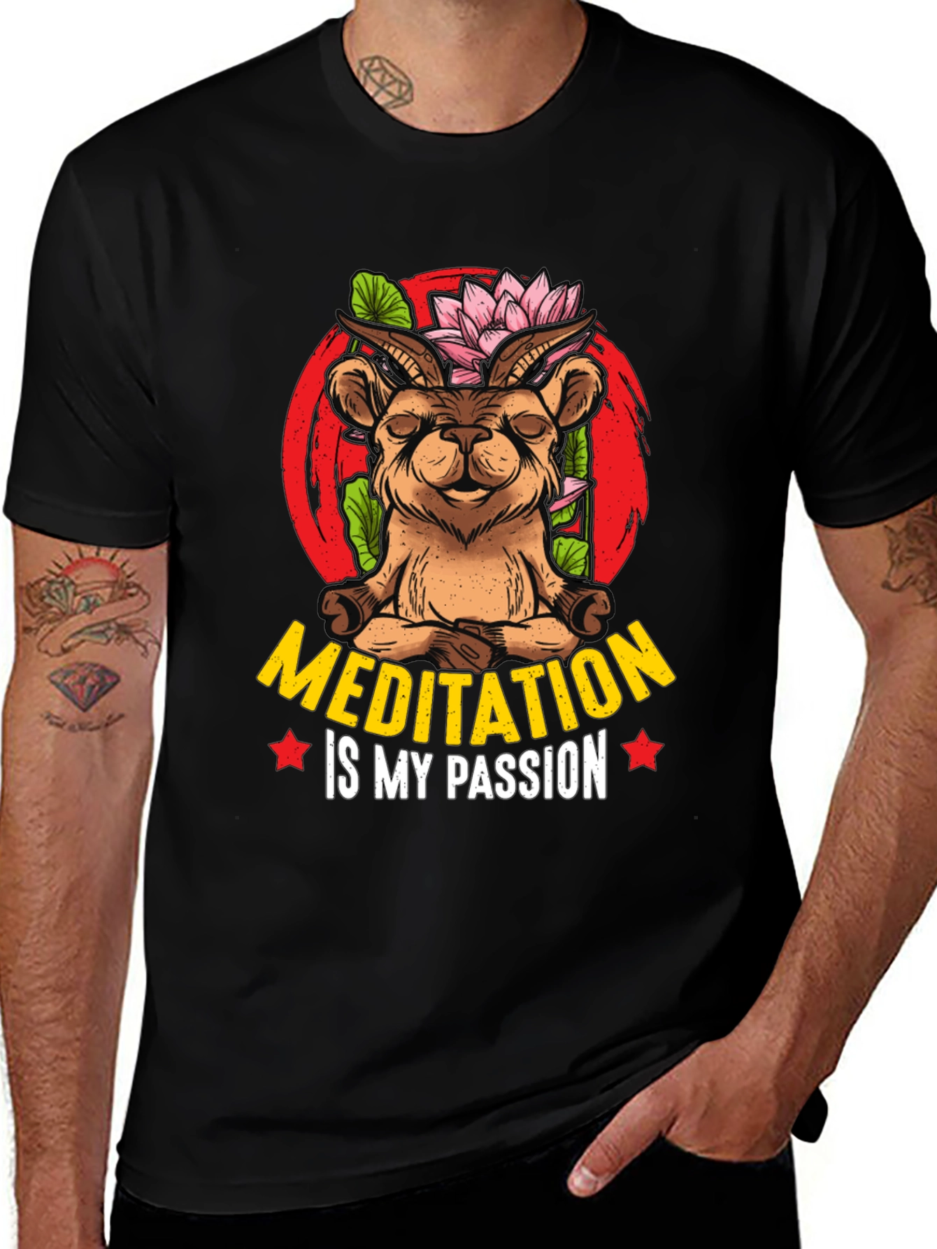 Meditation Goat T-Shirt - Unisex Design
