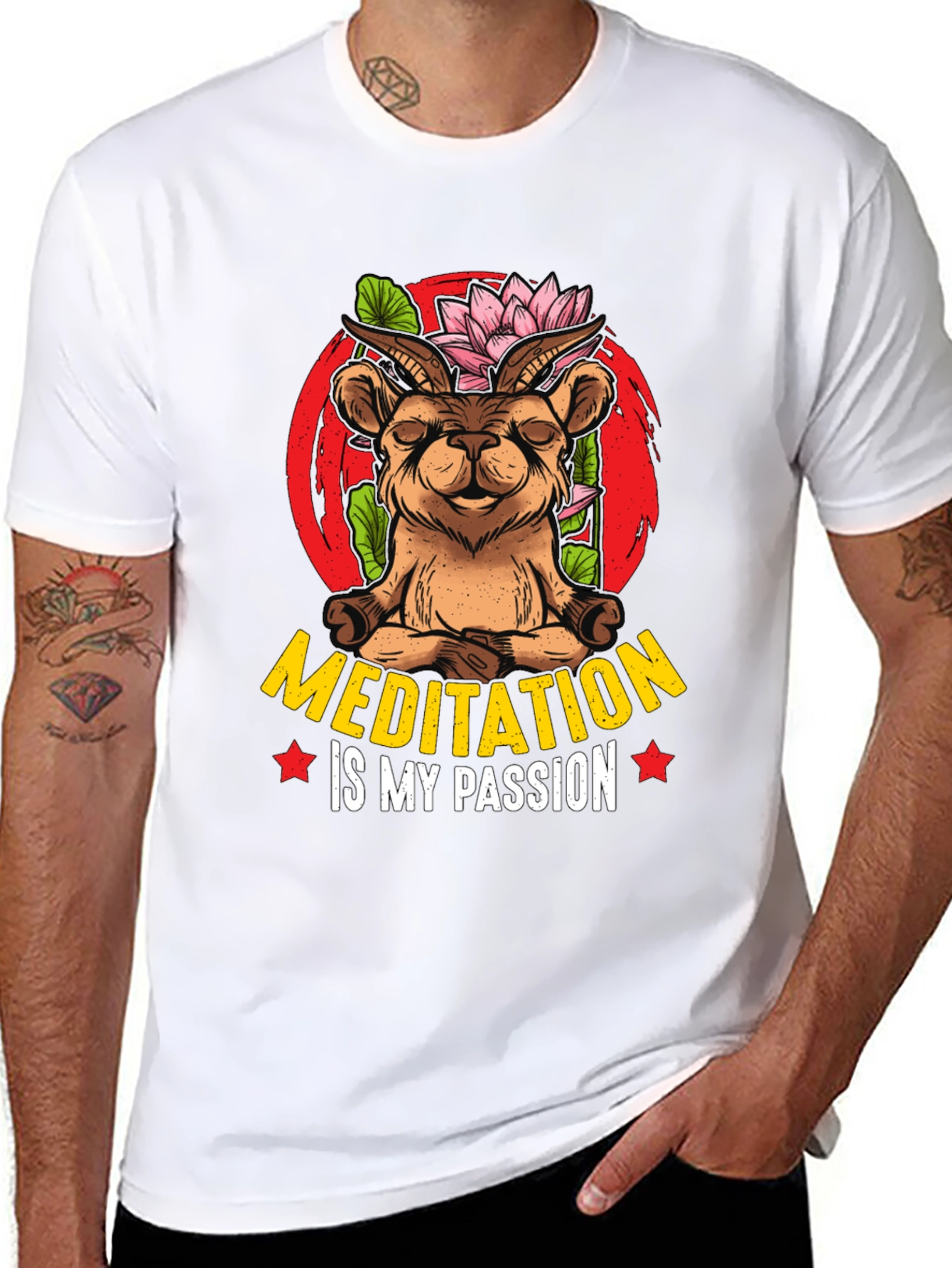 Meditation Goat T-Shirt - Unisex Design