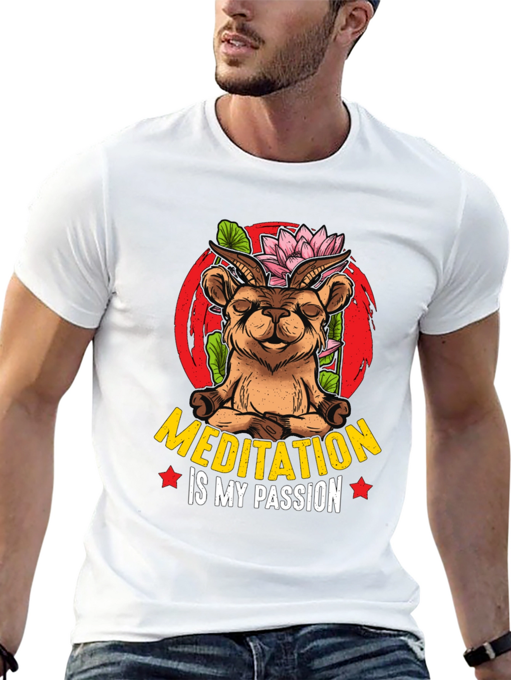 Meditation Goat T-Shirt - Unisex Design