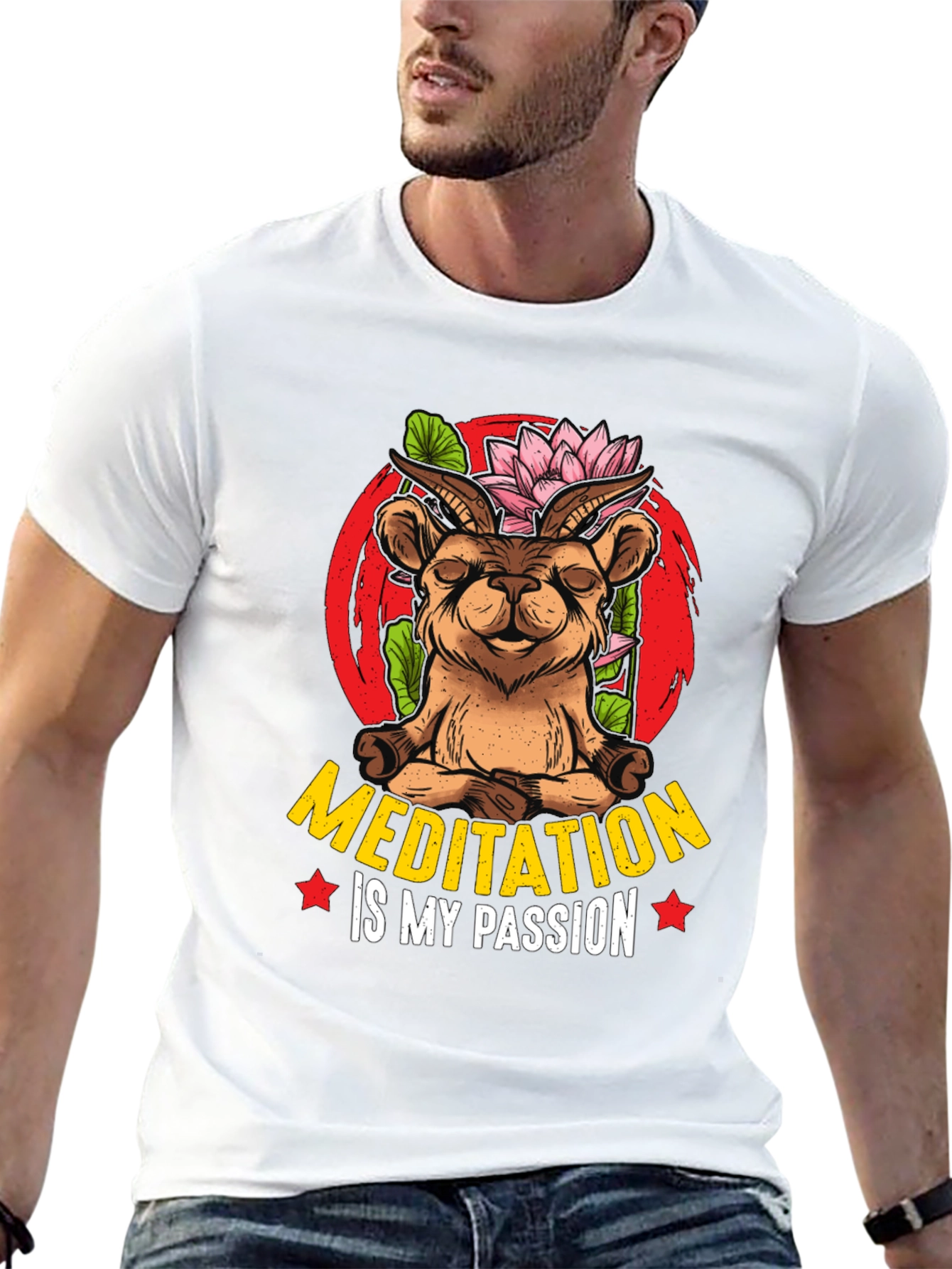 Meditation Goat T-Shirt - Unisex Design