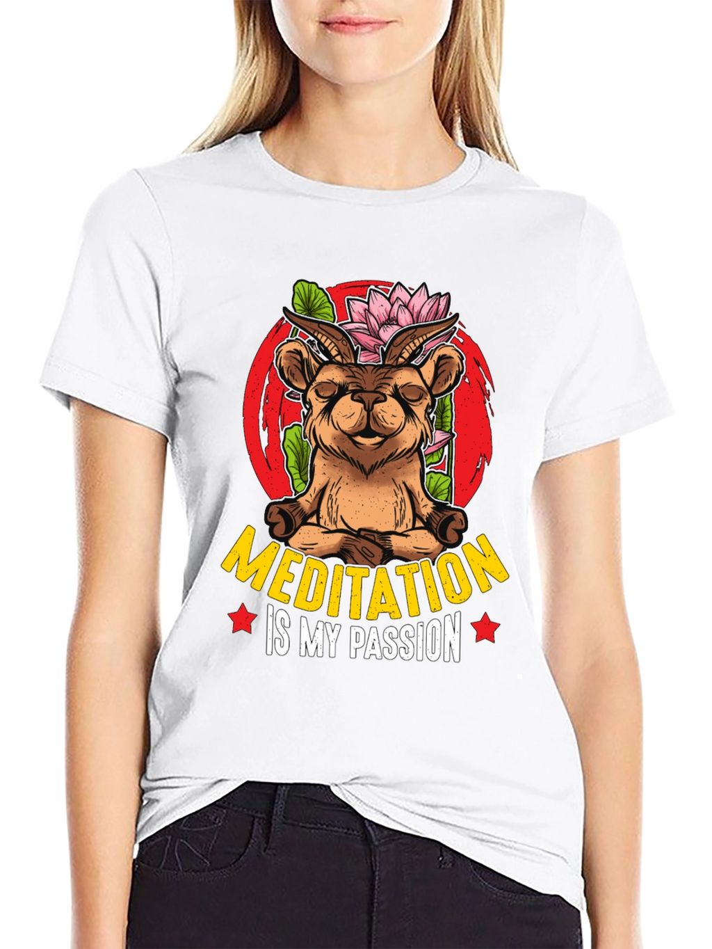 Meditation Goat T-Shirt - Unisex Design