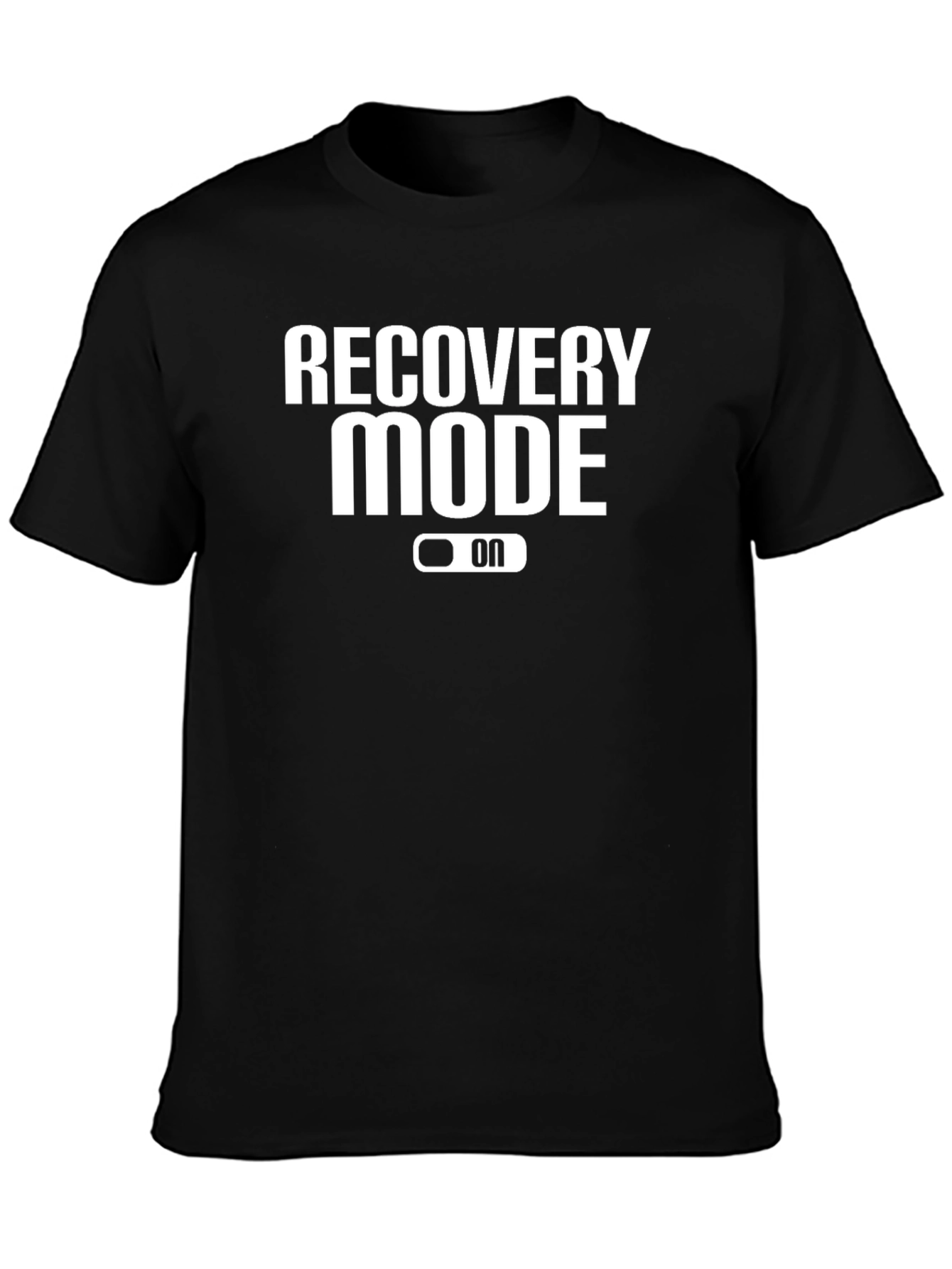 Recovery Mode On Black Graphic Tee