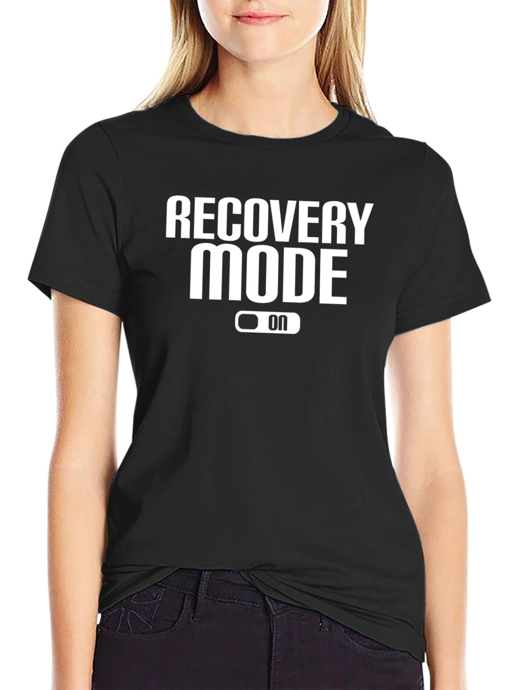 Recovery Mode On Black Graphic Tee