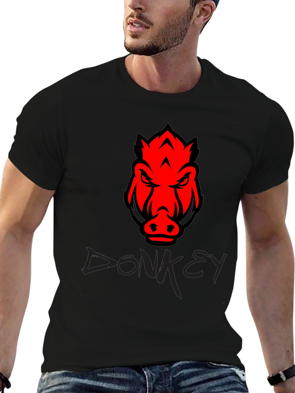 Boar Graphic Tee - Mens Black T-Shirt