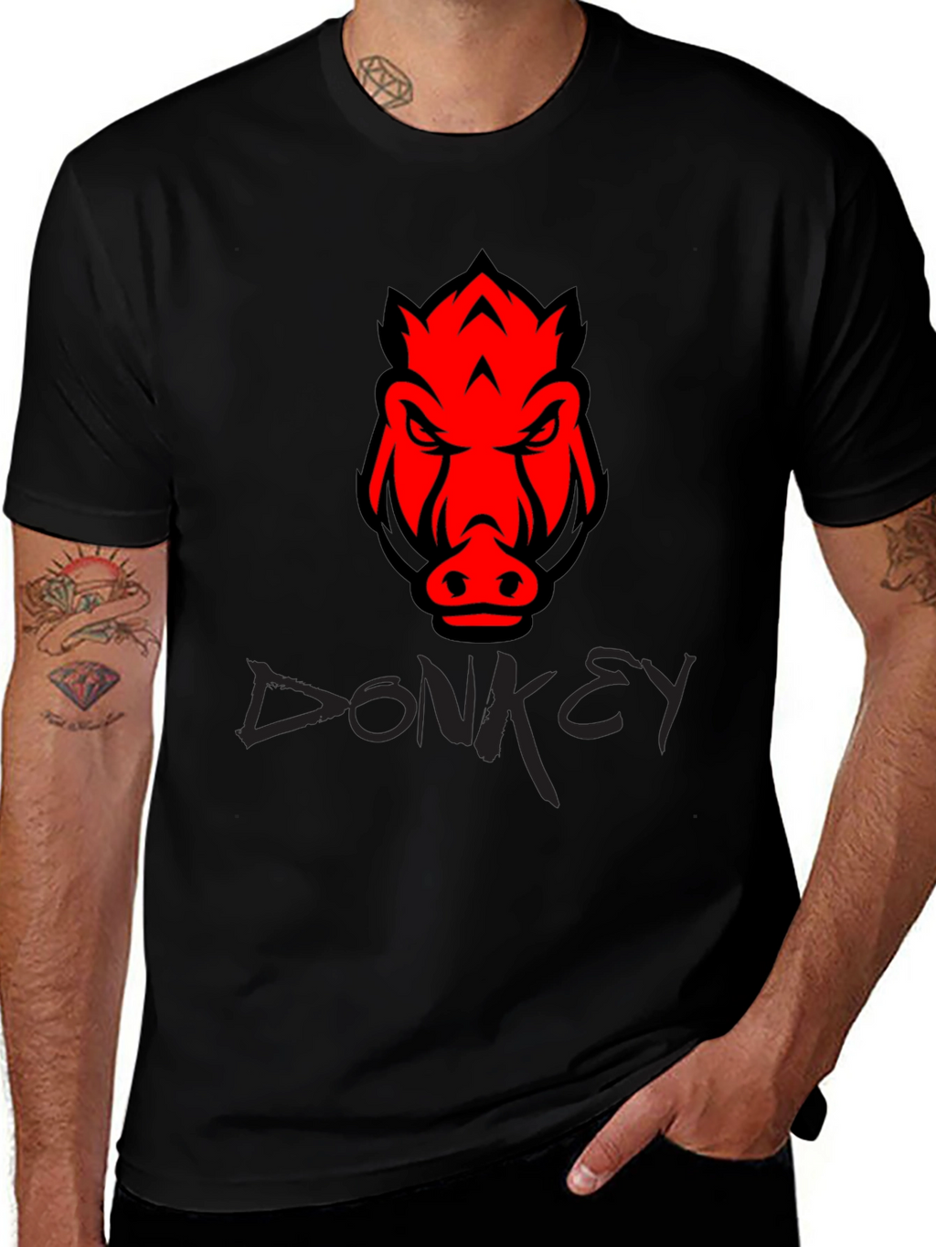 Boar Graphic Tee - Mens Black T-Shirt