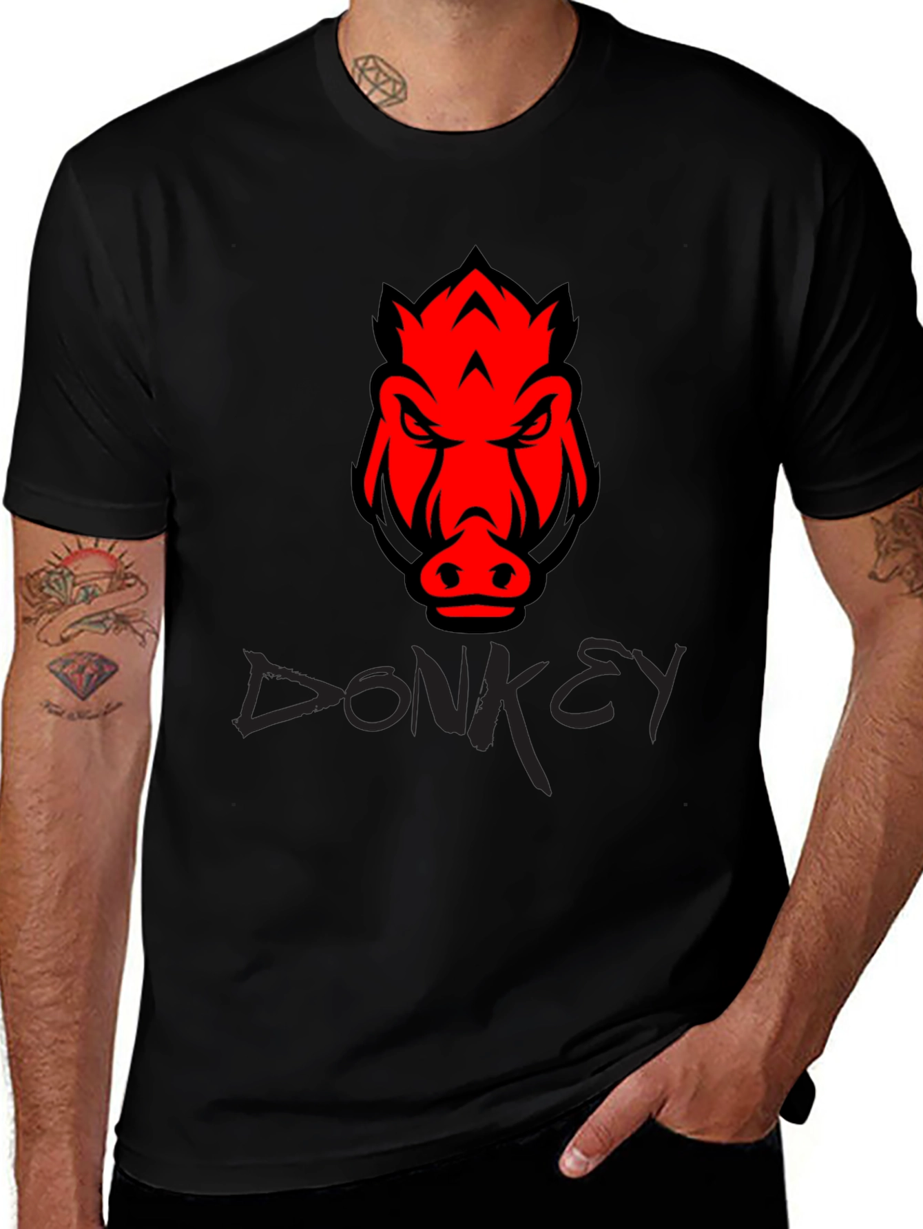Boar Graphic Tee - Mens Black T-Shirt