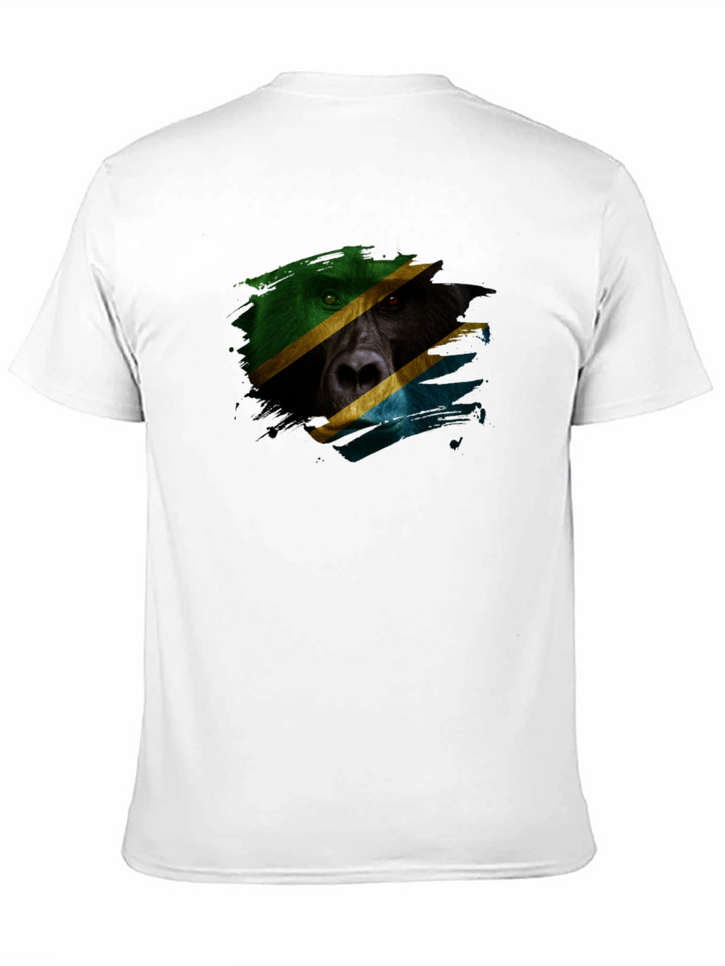 Tanzania Flag Bear Black T-Shirt
