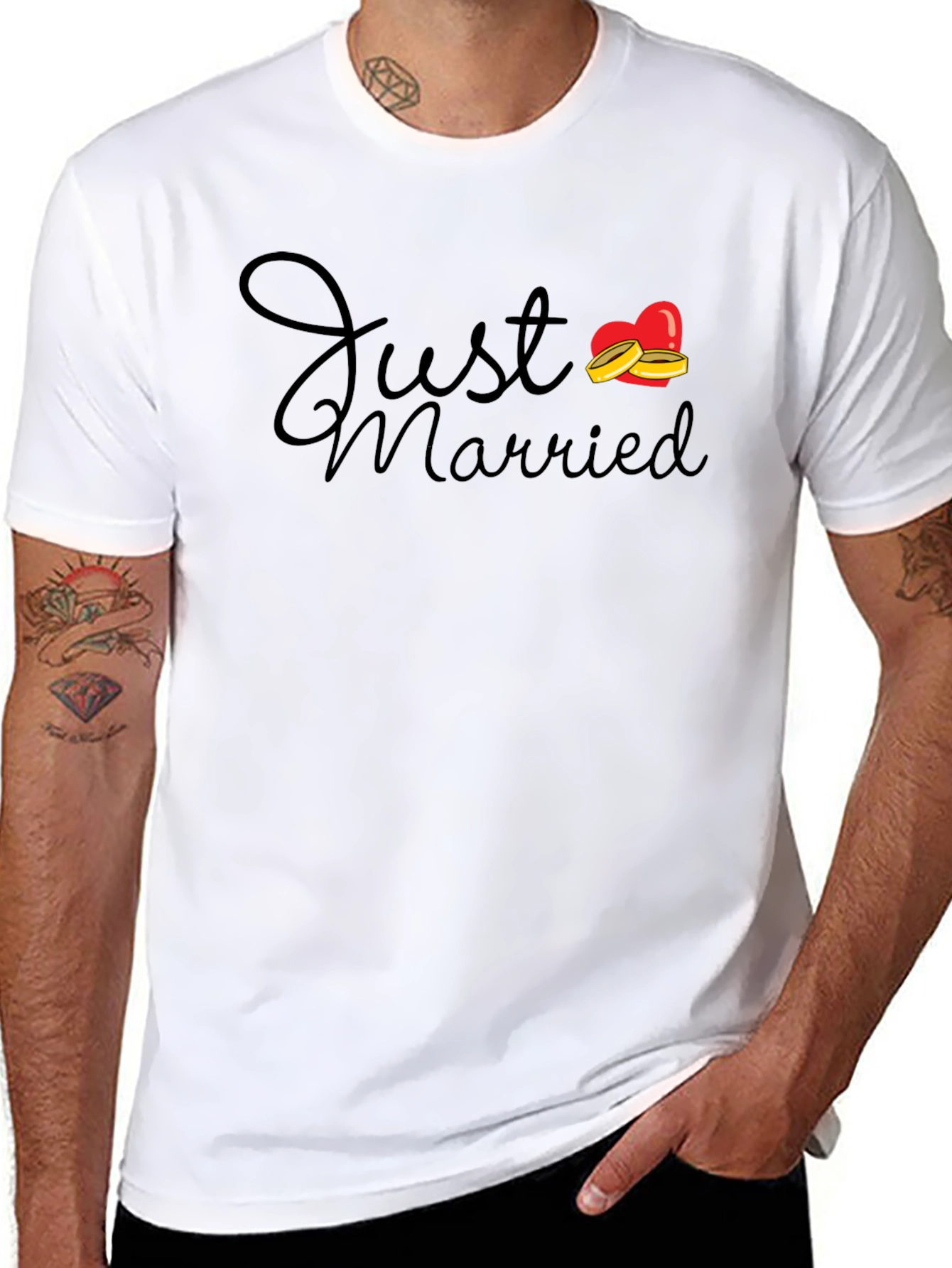 Just Married Graphic T-Shirt