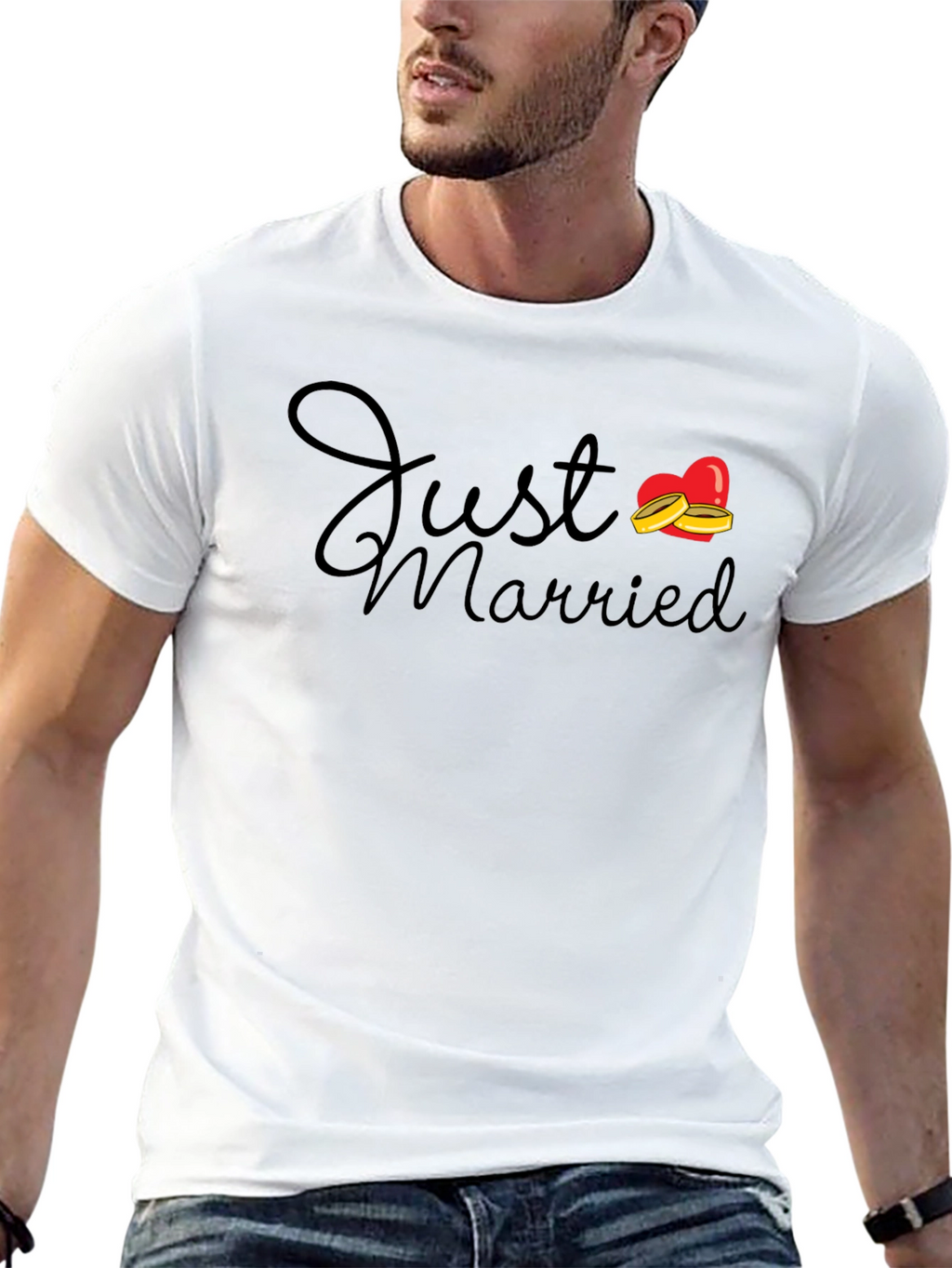 Just Married Graphic T-Shirt
