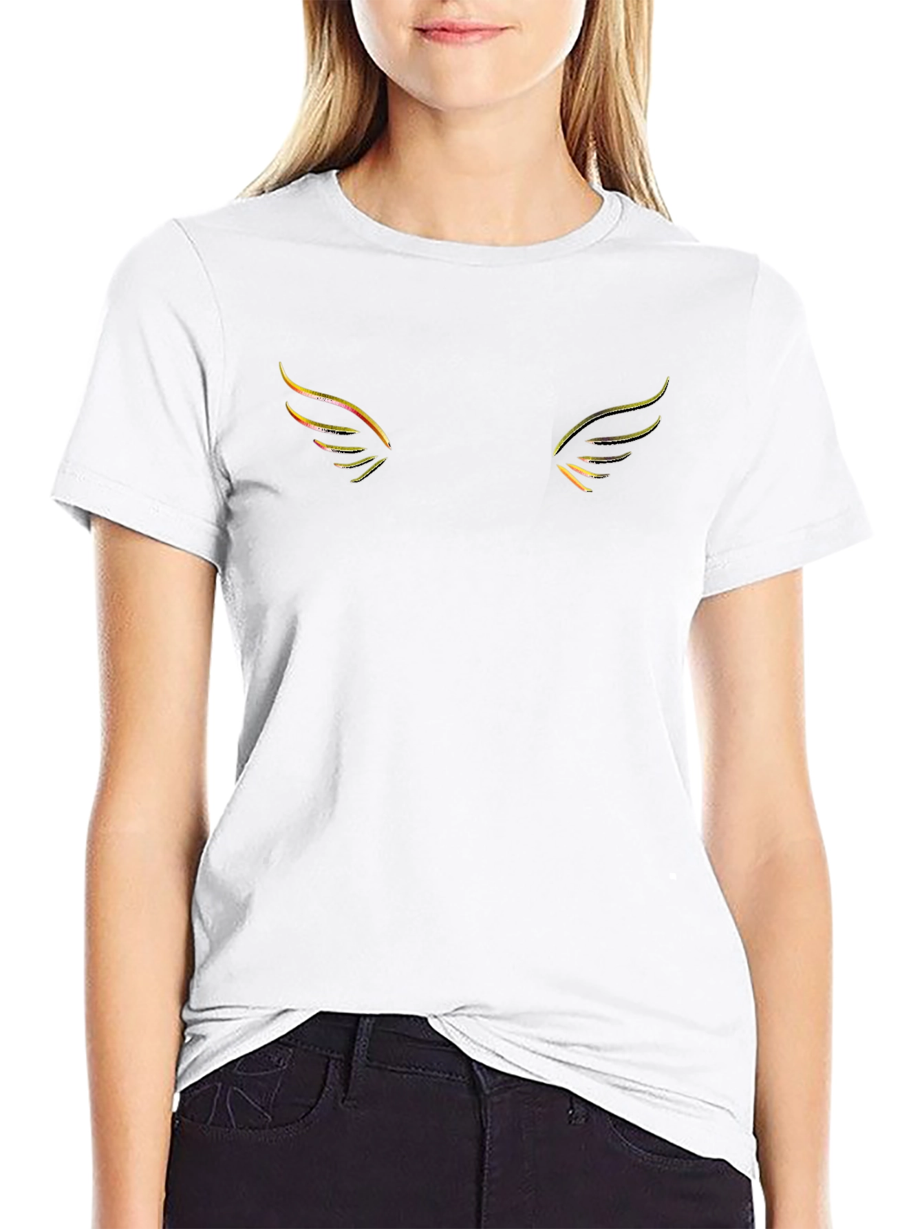 Wings Graphic Black T-Shirt