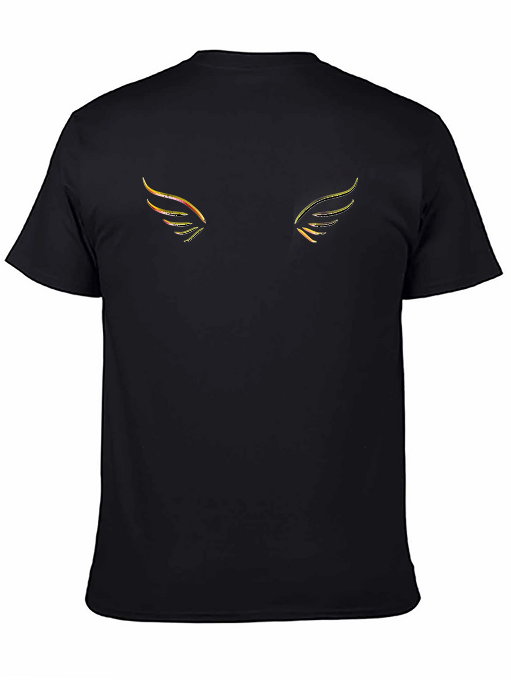 Wings Graphic Black T-Shirt