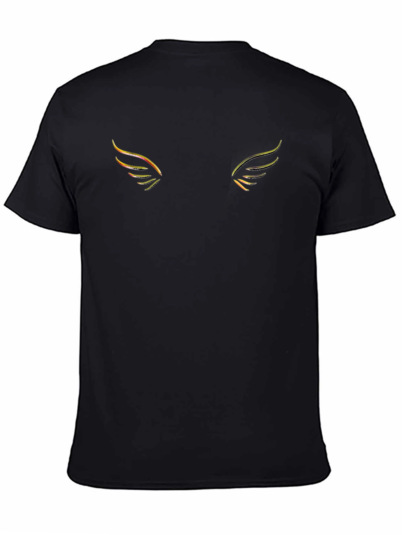 Wings Graphic Black T-Shirt