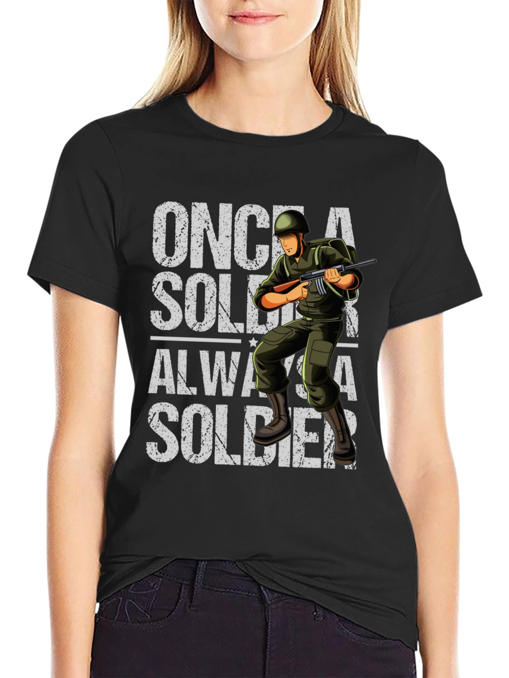 Once a Soldier Always a Soldier Graphic T-Shirt