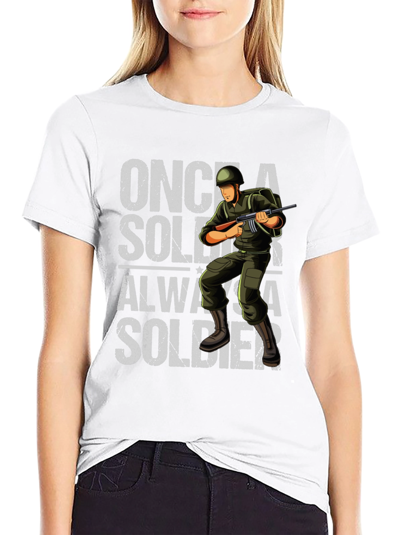 Once a Soldier Always a Soldier Graphic T-Shirt