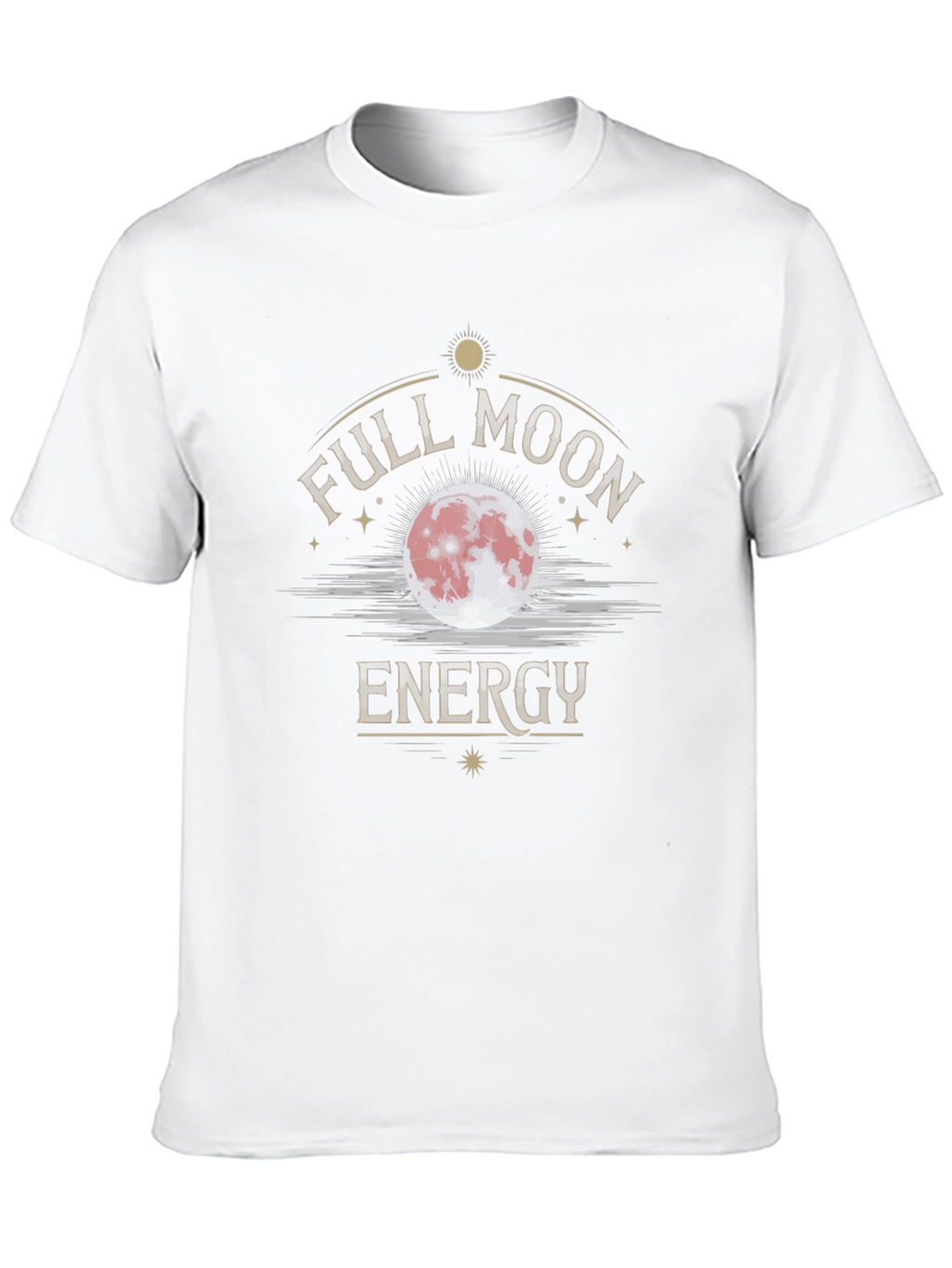 Full Moon Energy Black Graphic T-Shirt