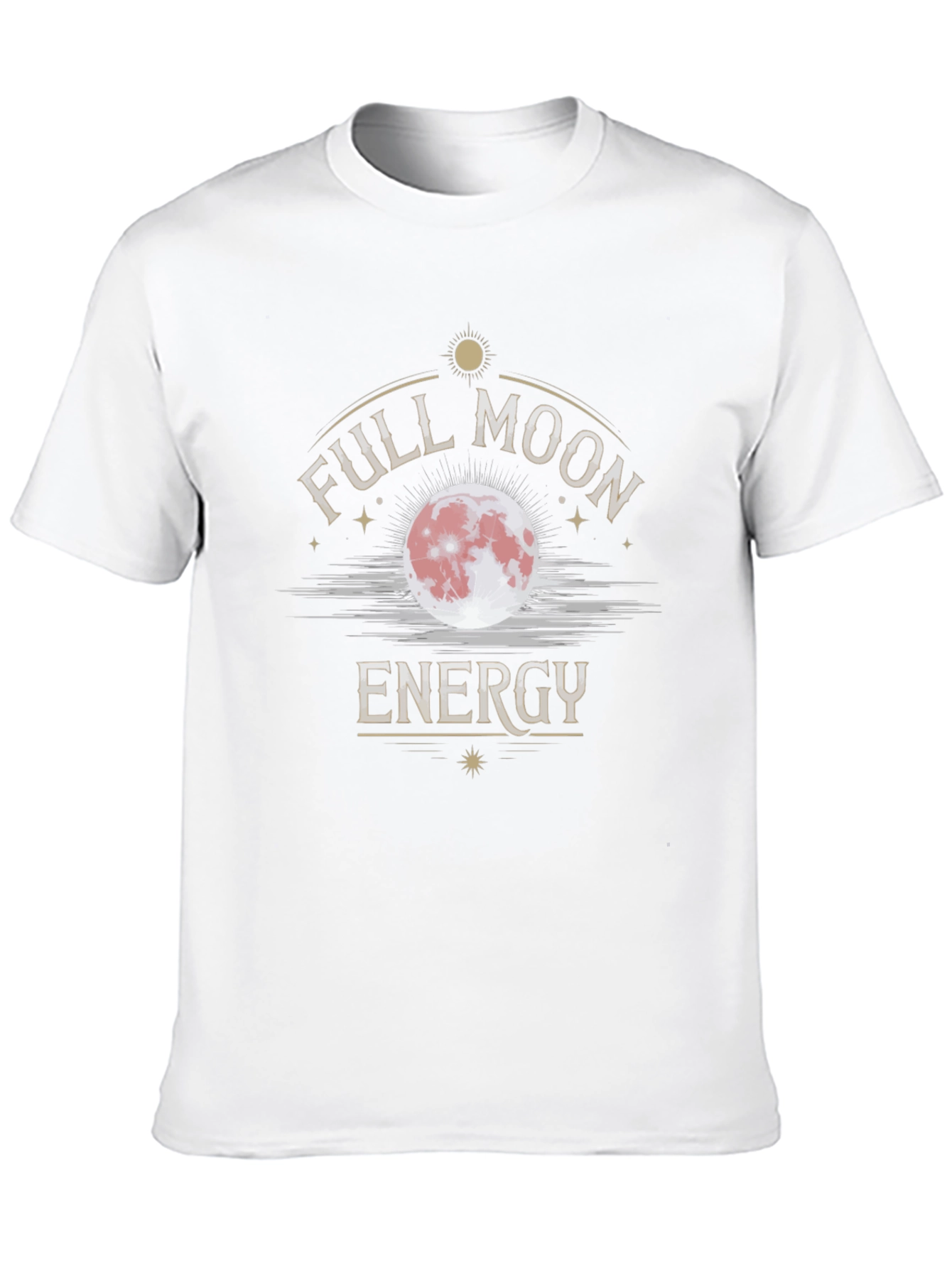 Full Moon Energy Black Graphic T-Shirt