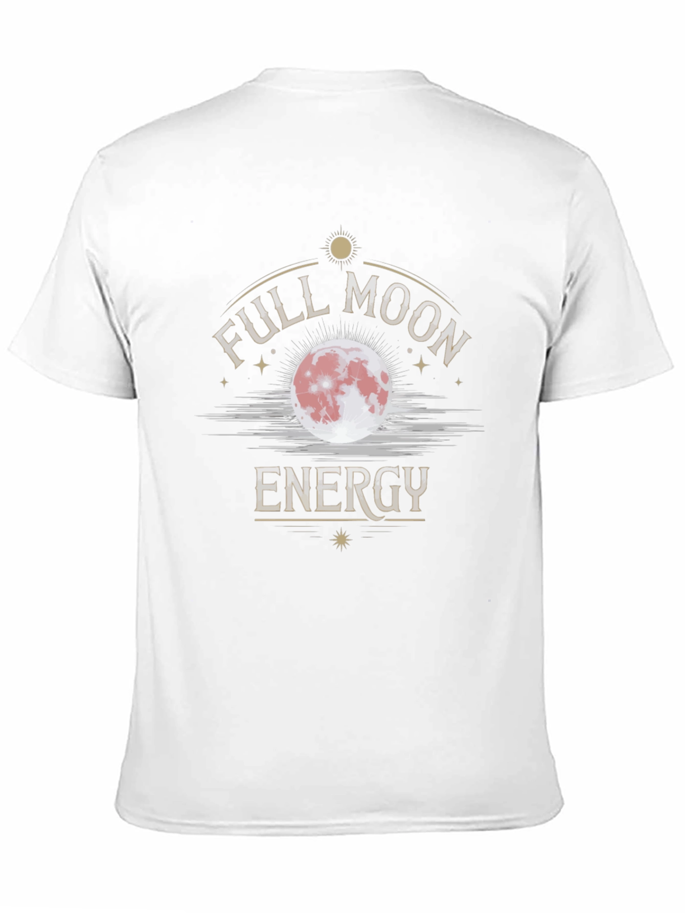 Full Moon Energy Black Graphic T-Shirt
