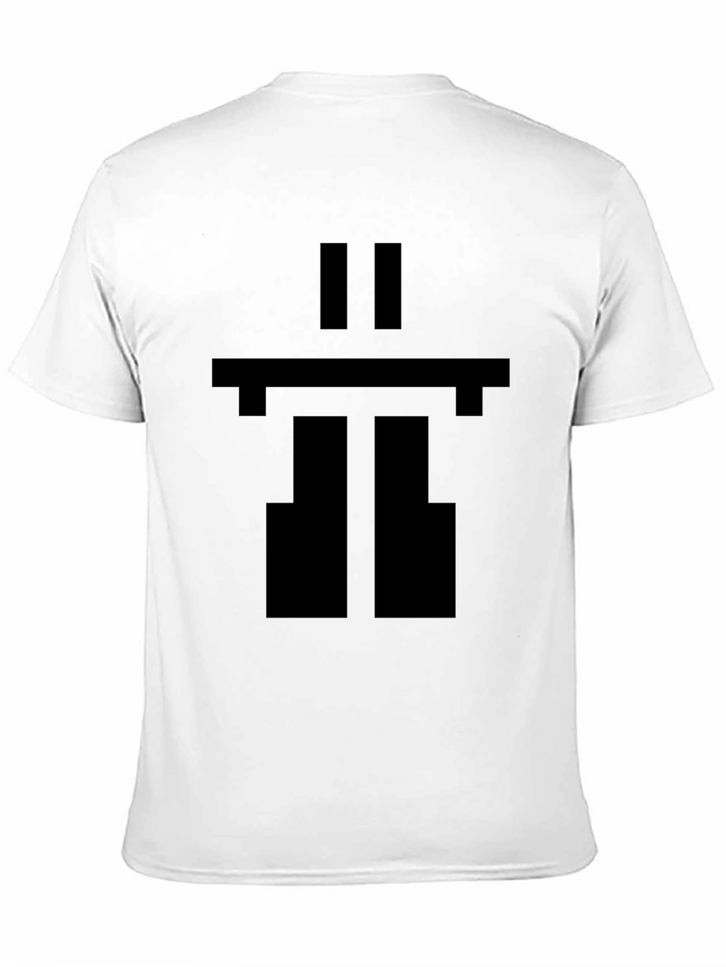 Pixel Inukshuk Graphic Black T-Shirt