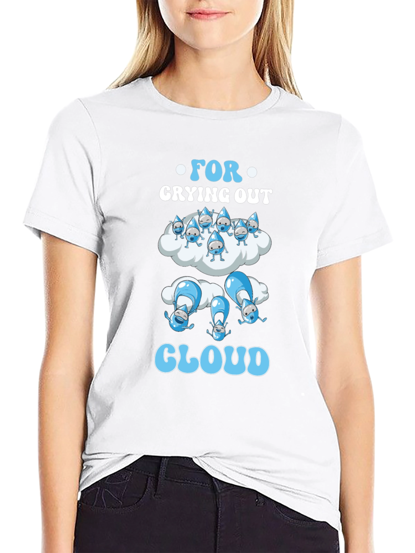 Funny For Crying Out Cloud Black T-Shirt