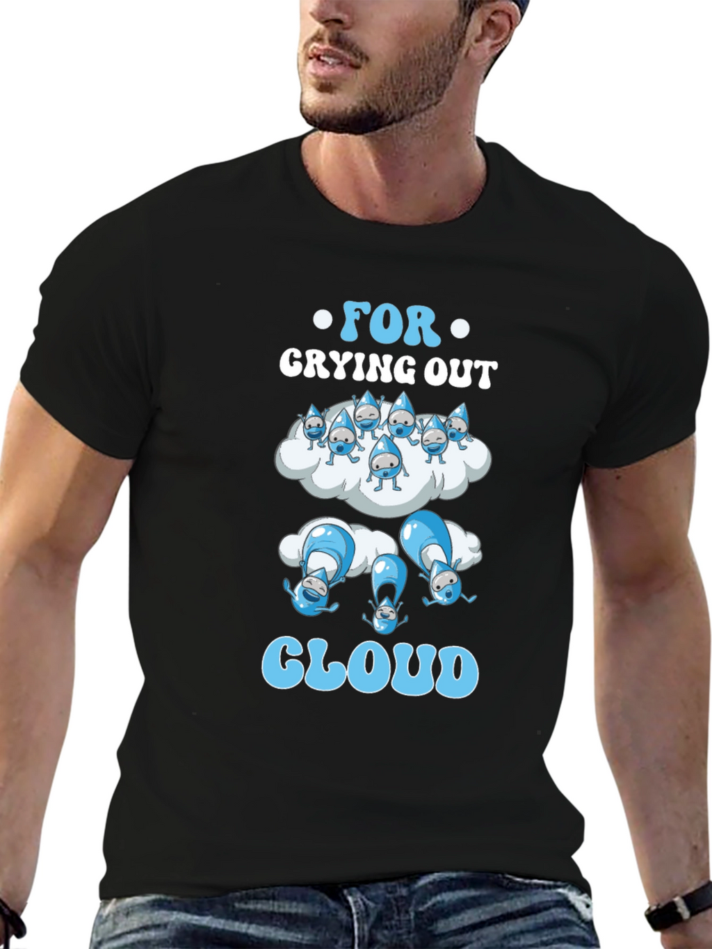 Funny For Crying Out Cloud Black T-Shirt
