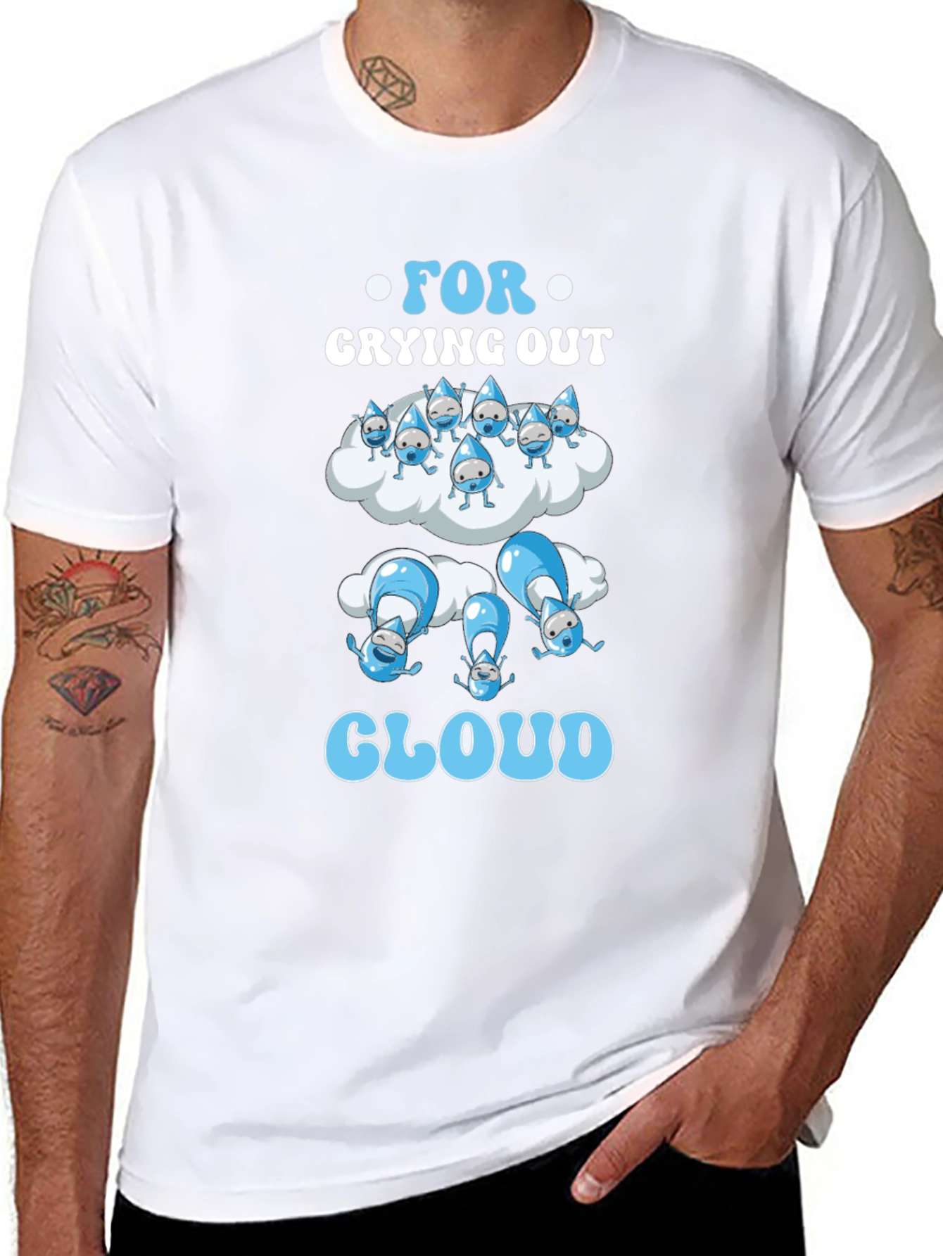 Funny For Crying Out Cloud Black T-Shirt