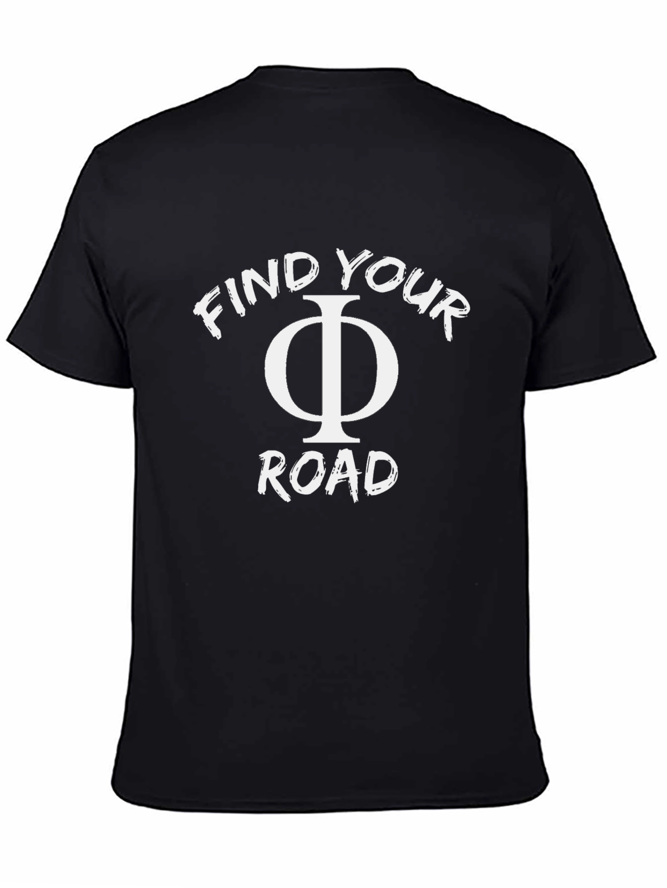 Find Your Phi Road Black T-Shirt