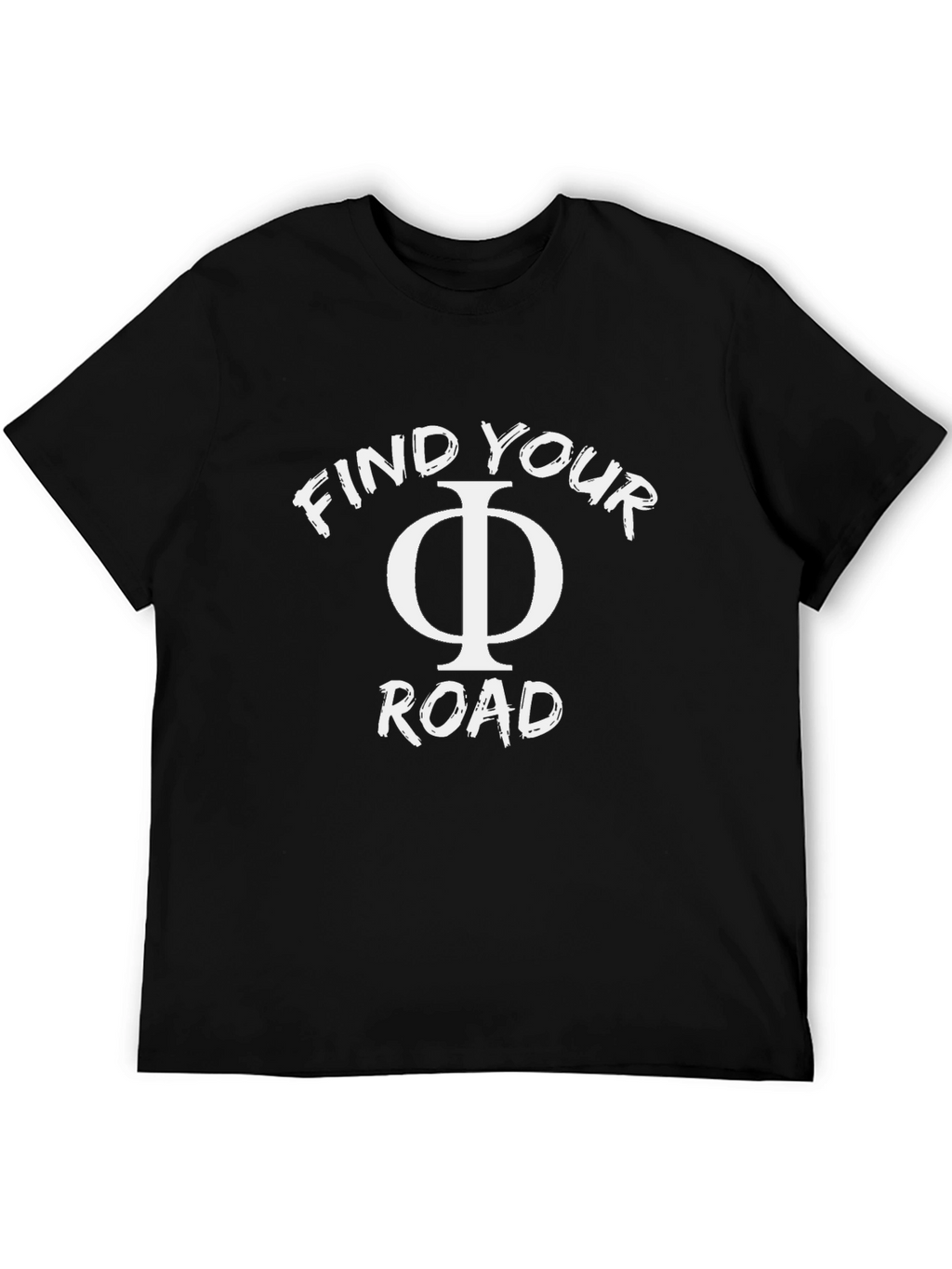 Find Your Phi Road Black T-Shirt