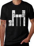 Distressed Equalizer Graphic T-Shirt