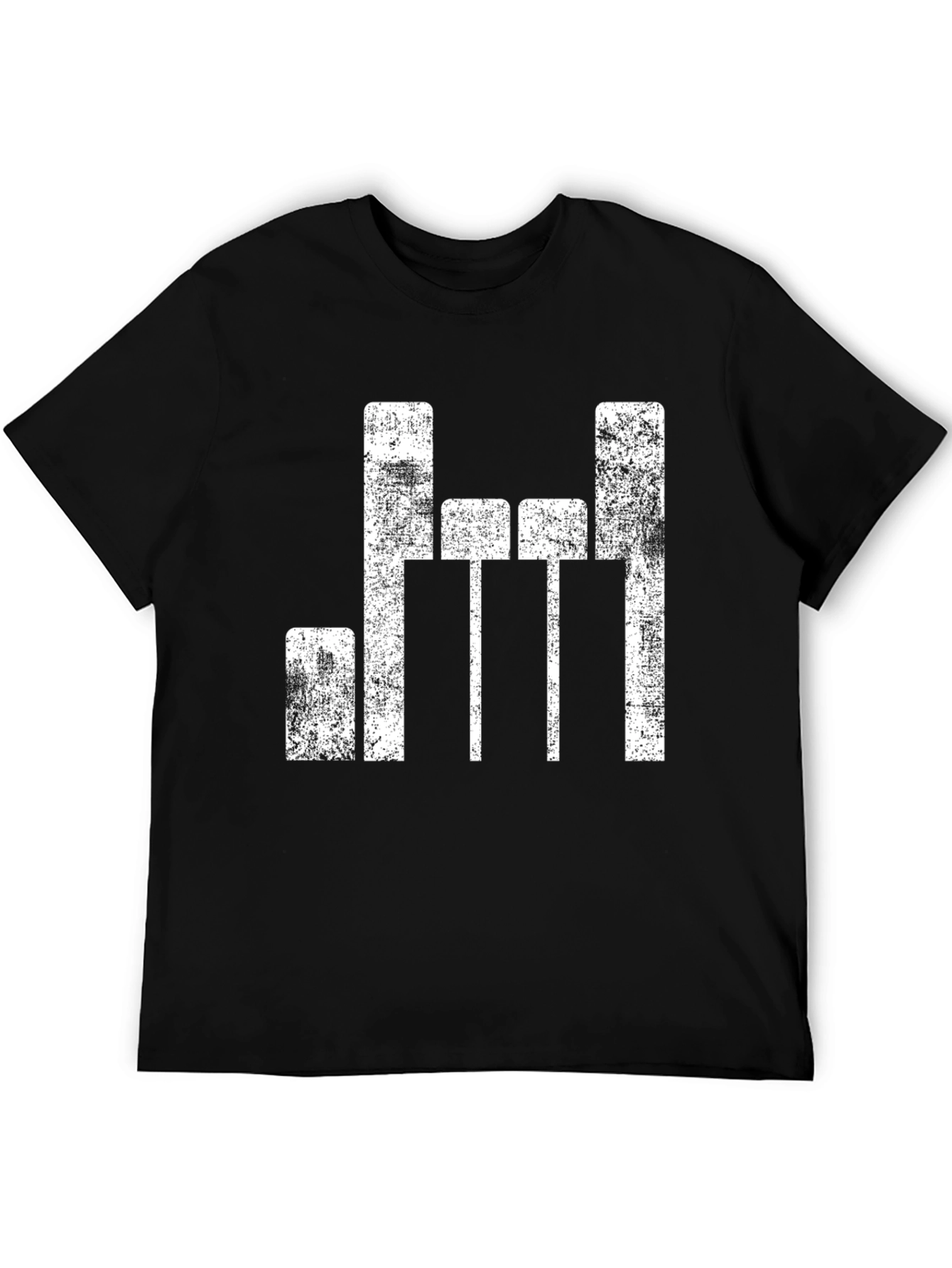Distressed Equalizer Graphic T-Shirt