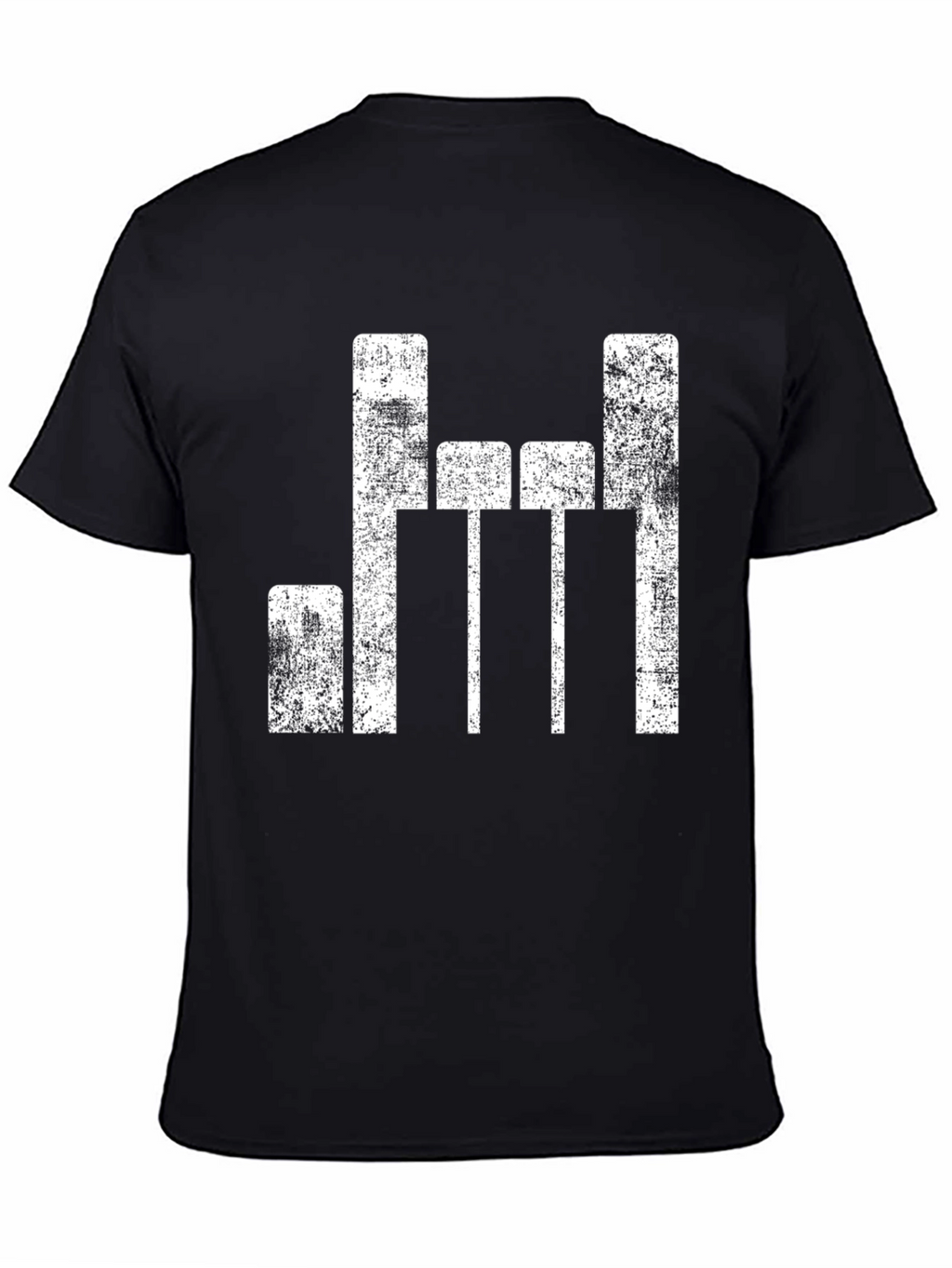 Distressed Equalizer Graphic T-Shirt