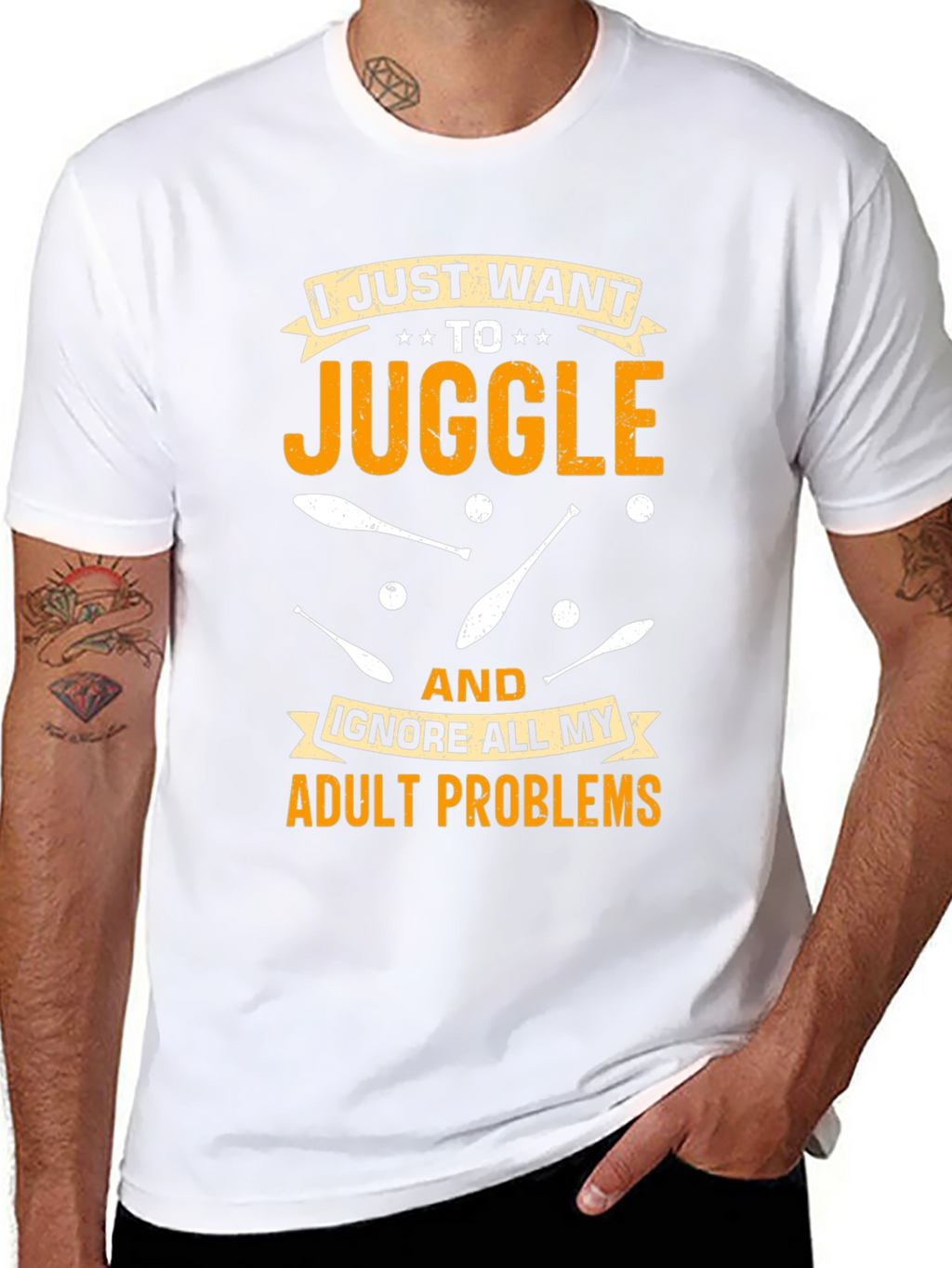 Juggling Adult Problems T-Shirt: Fun & Comfortable