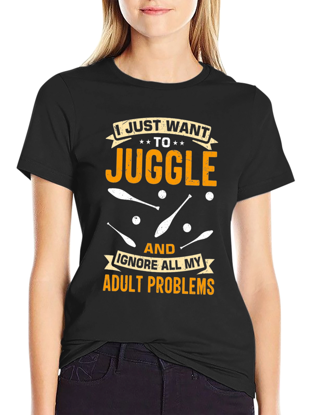 Juggling Adult Problems T-Shirt: Fun & Comfortable