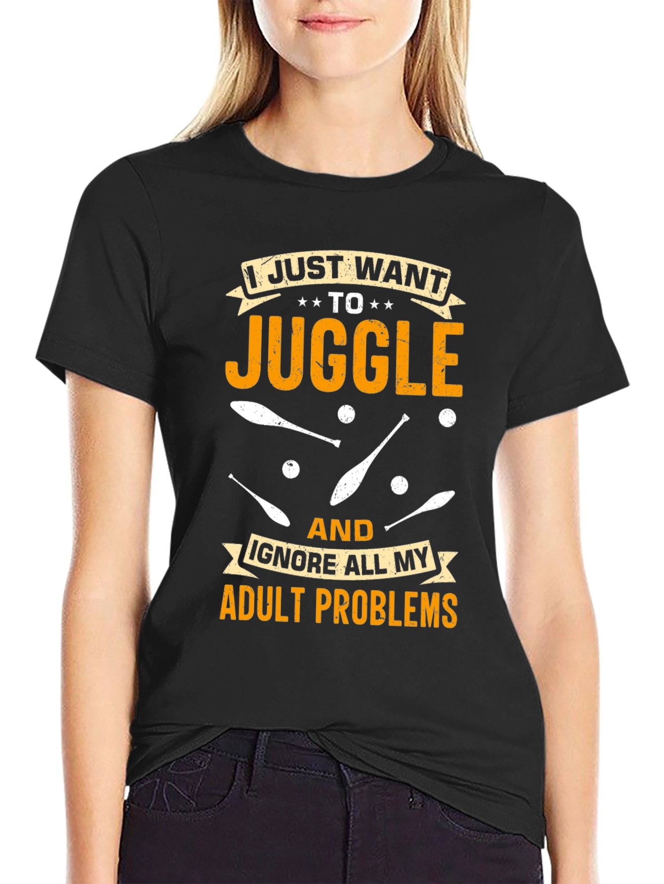 Juggling Adult Problems T-Shirt: Fun & Comfortable