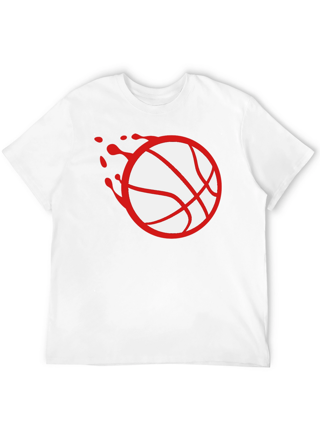 Basketball Splash Graphic Tee - Black