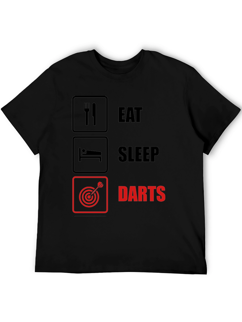 Eat Sleep Darts T-Shirt - Funny Hobby Tee