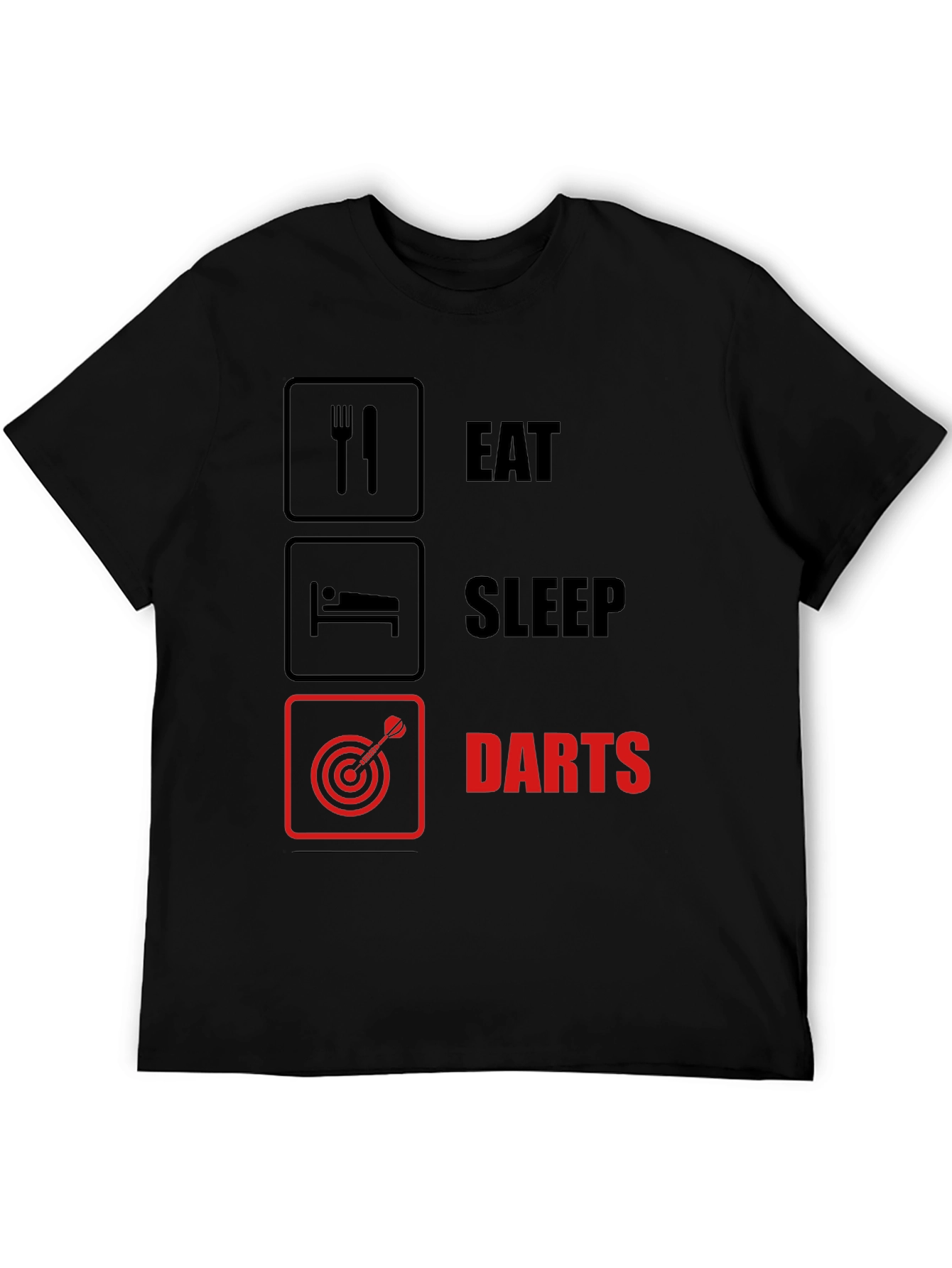 Eat Sleep Darts T-Shirt - Funny Hobby Tee