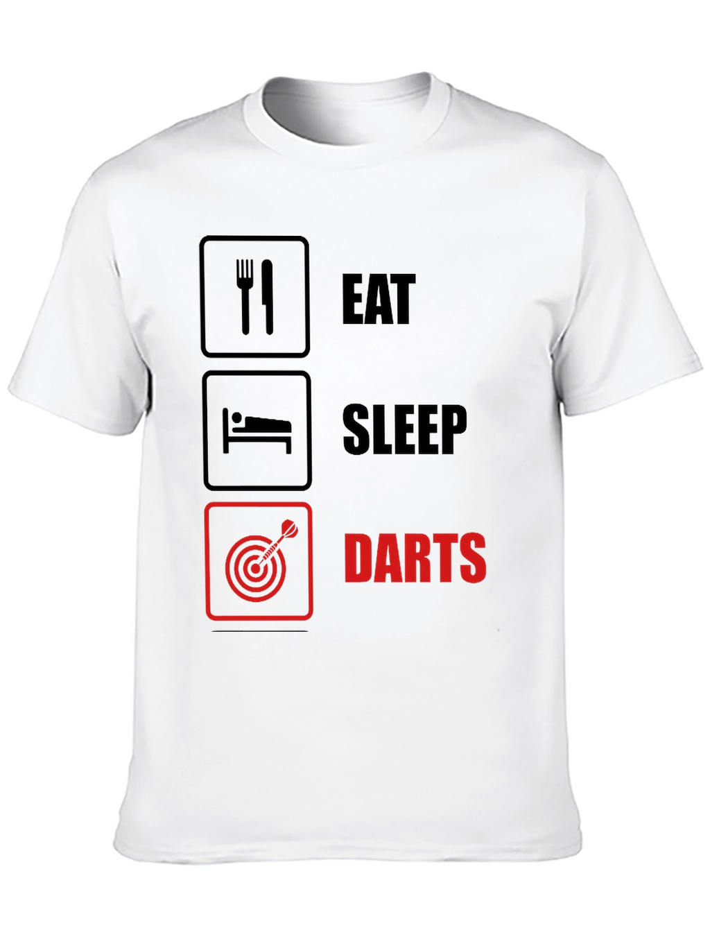 Eat Sleep Darts T-Shirt - Funny Hobby Tee
