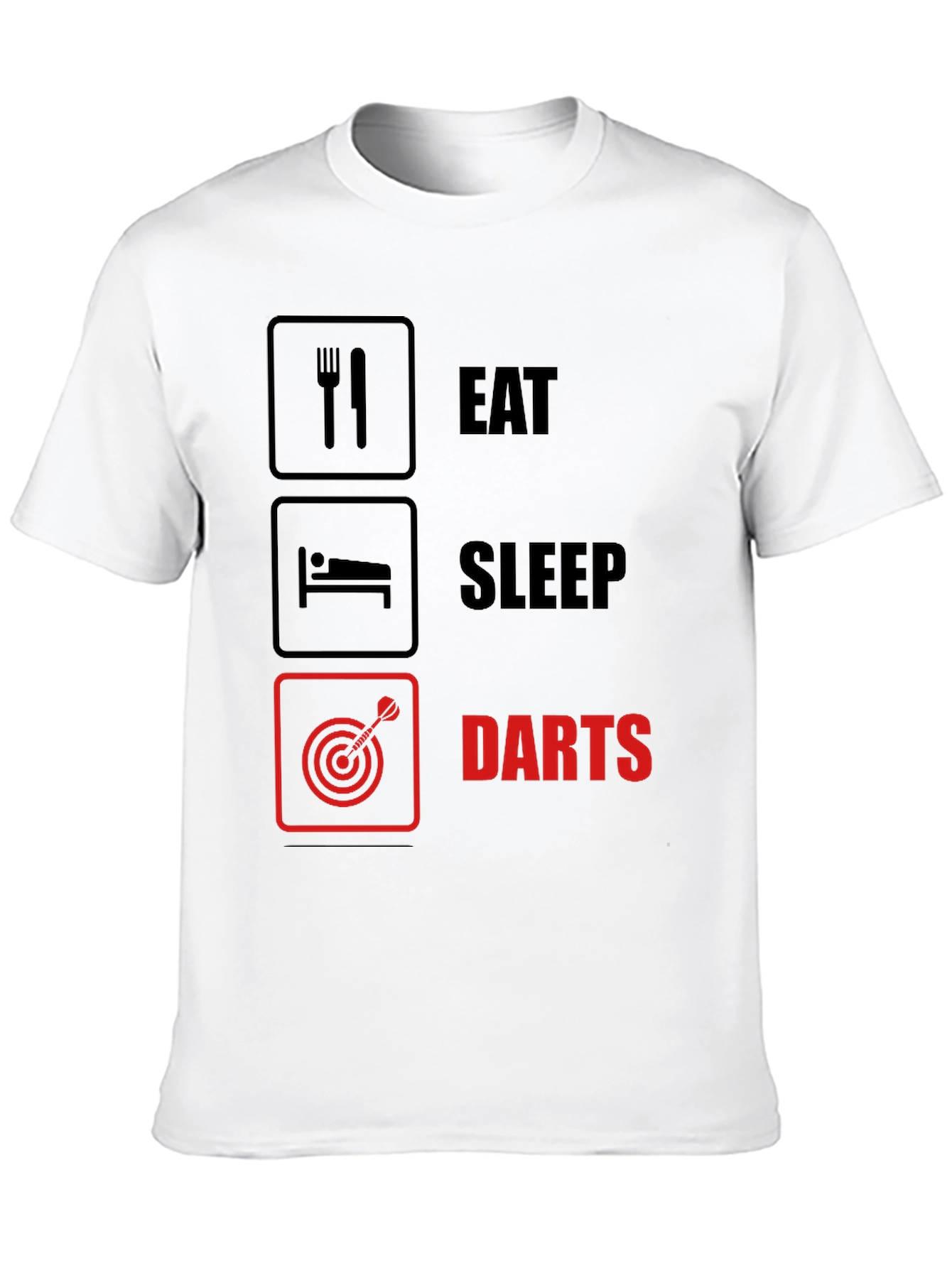 Eat Sleep Darts T-Shirt - Funny Hobby Tee