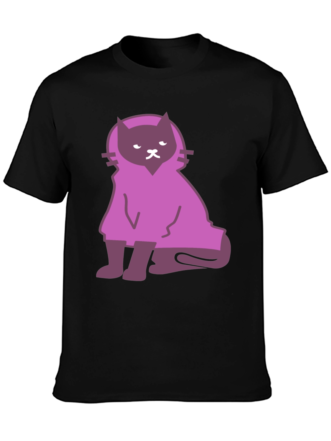 Cat Cloaked Graphic T-Shirt