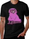 Cat Cloaked Graphic T-Shirt
