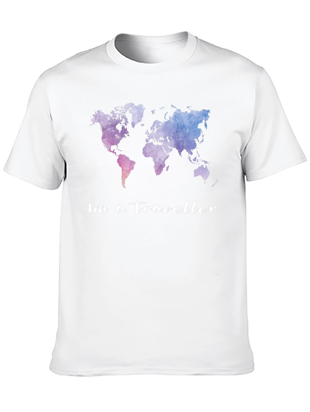 World Map Im a Traveller Graphic Tee